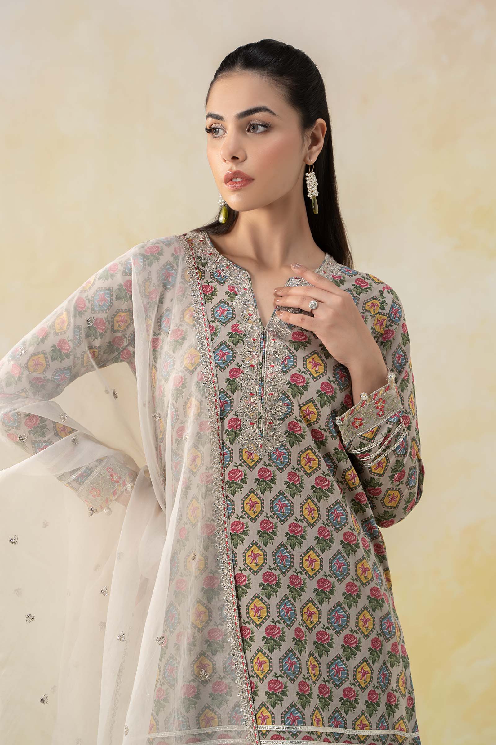 3 Piece Printed Lawn Suit - Image 2