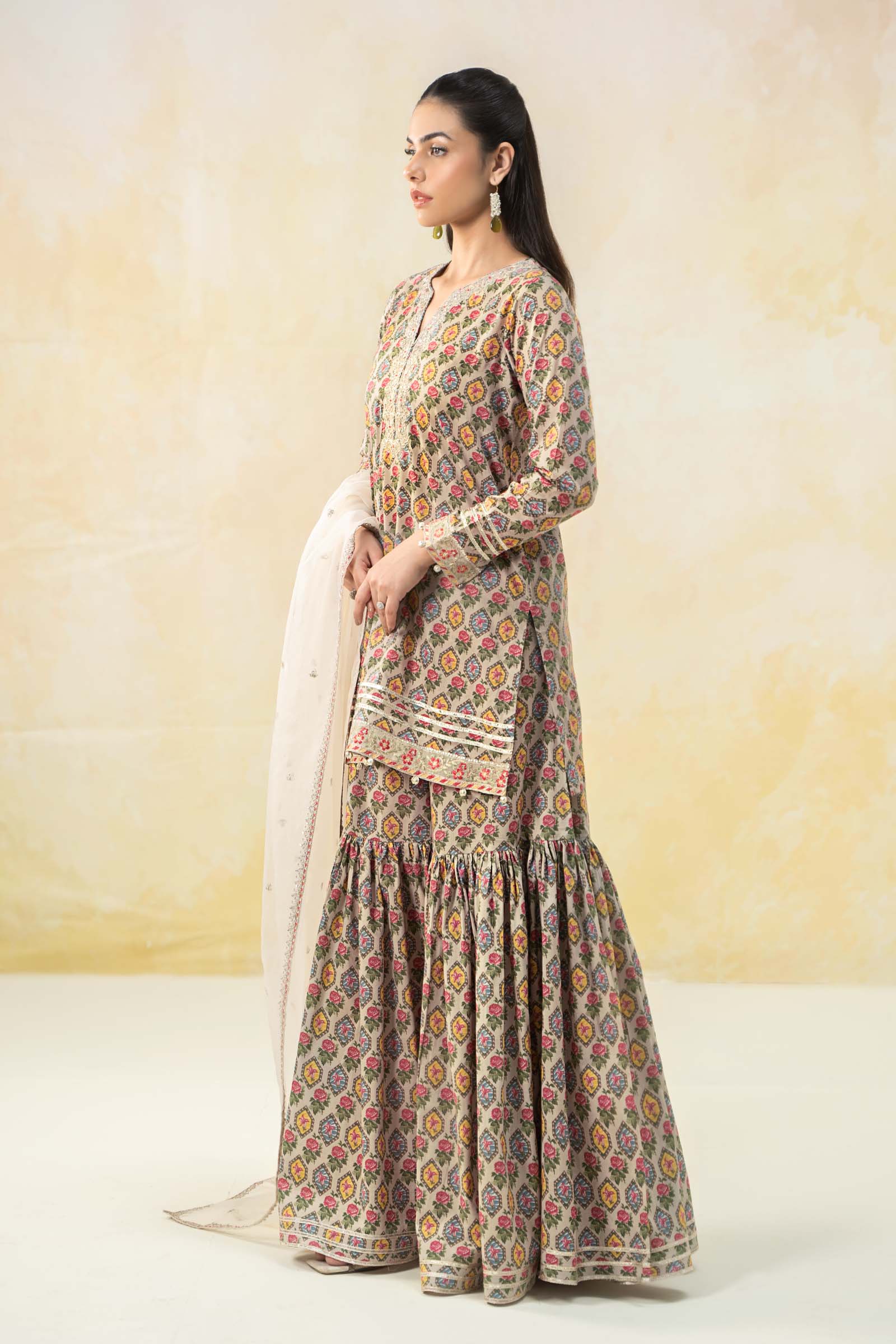3 Piece Printed Lawn Suit - Image 3