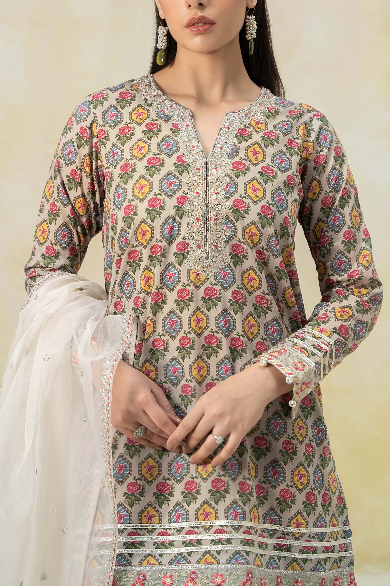 3 Piece Printed Lawn Suit - Image 4