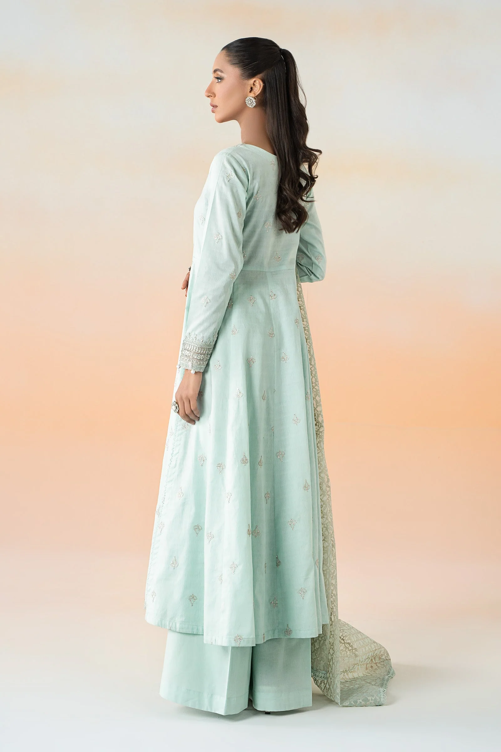 3 Piece Embroidered Dobby Lawn Suit - Image 7