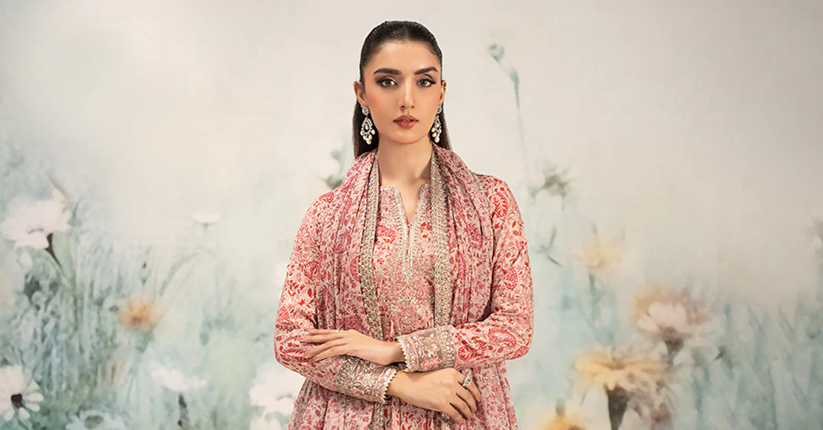 3 Piece Embroidered Lawn Suit - Image 15