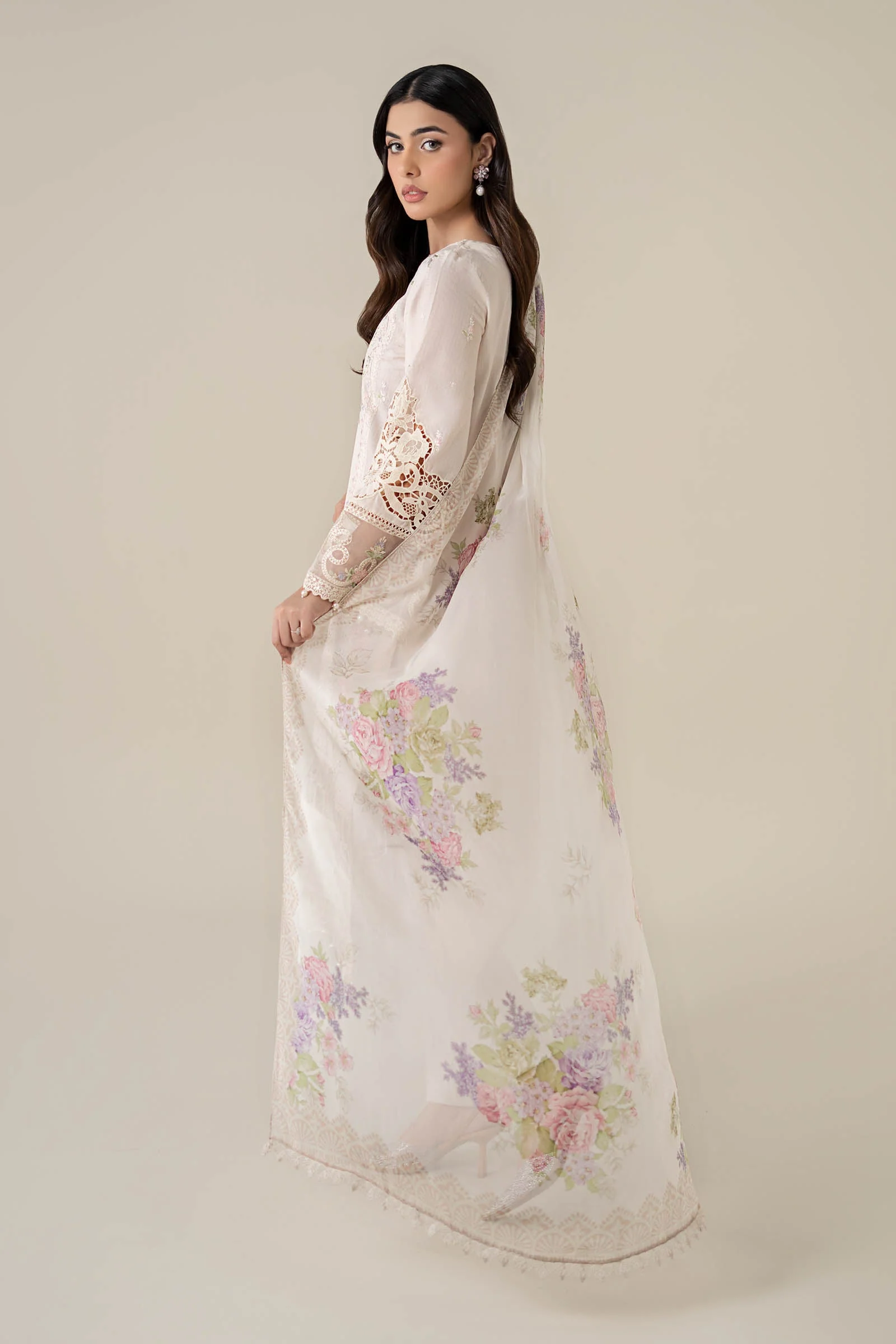 3 Piece Embroidered Dobby Lawn Suit - Image 3