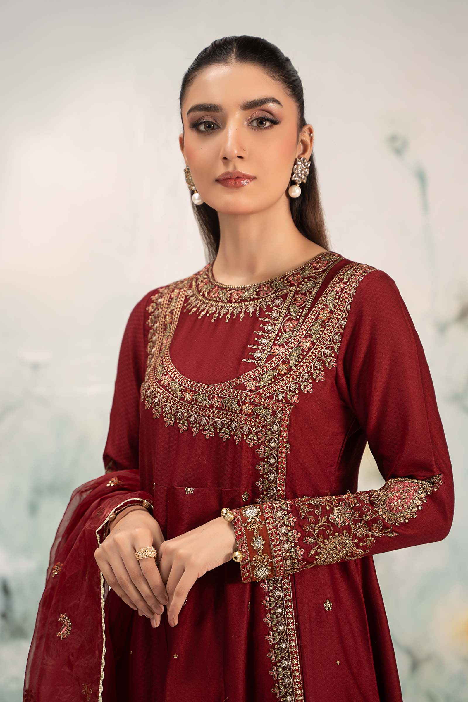 3 Piece Embroidered Dobby Lawn Suit - Image 3