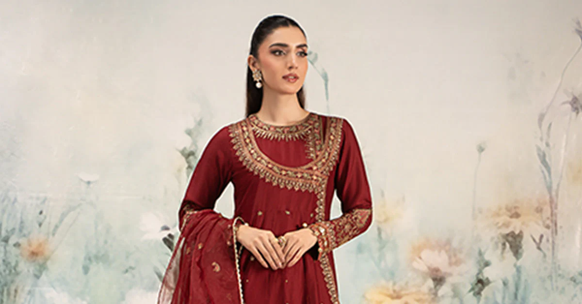 3 Piece Embroidered Dobby Lawn Suit - Image 7