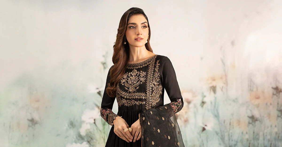 3 Piece Embroidered Self Jacquard Lawn Suit - Image 8