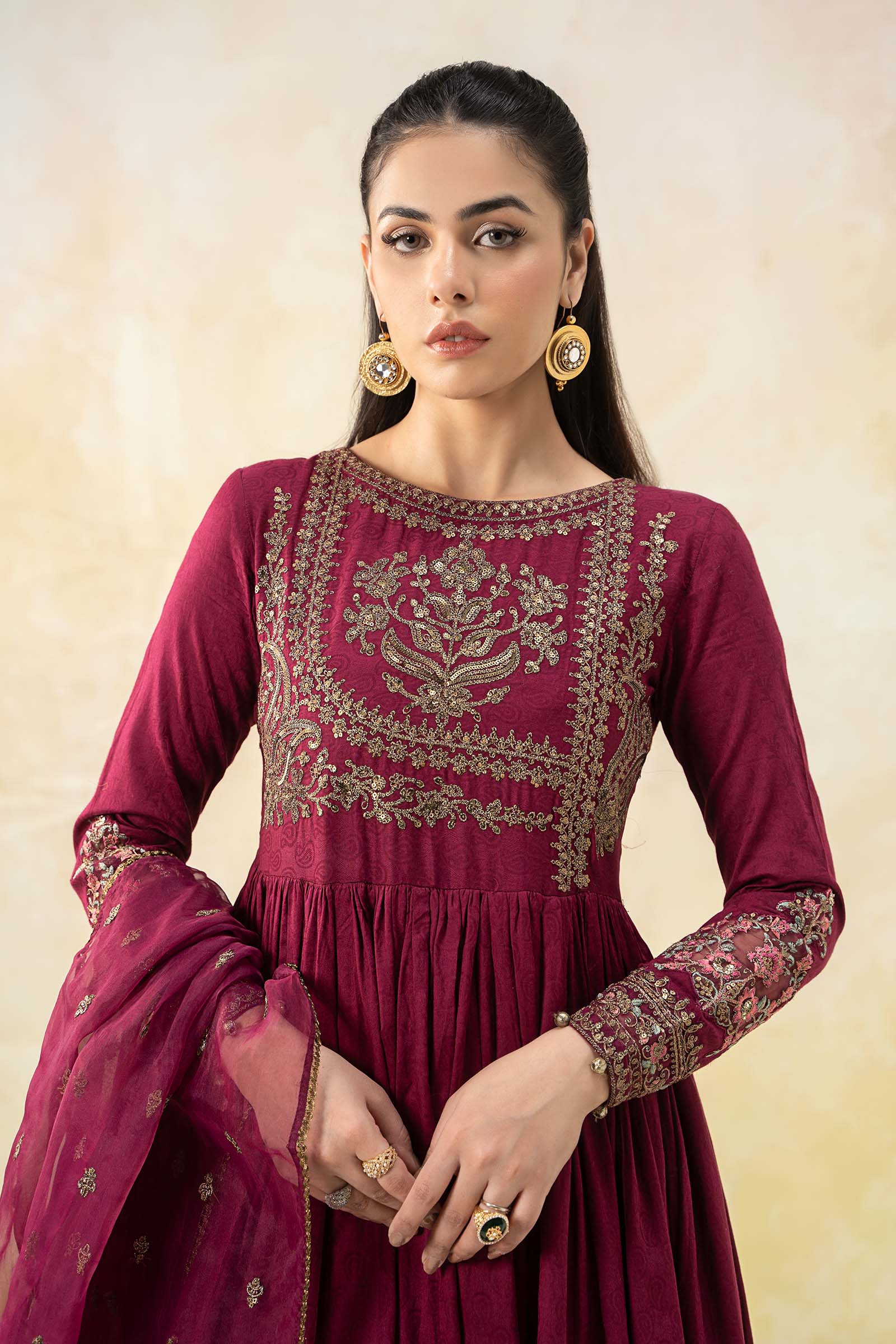 3 Piece Embroidered Self Jacquard Lawn Suit - Image 6
