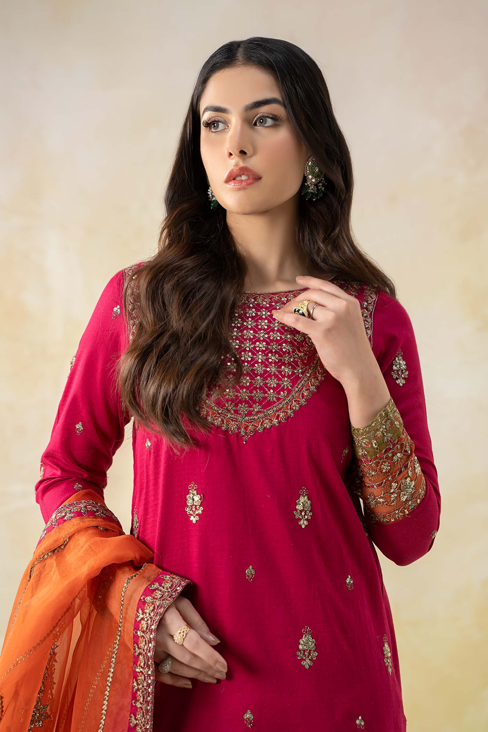 3 Piece Embroidered Dobby Lawn Suit - Image 6