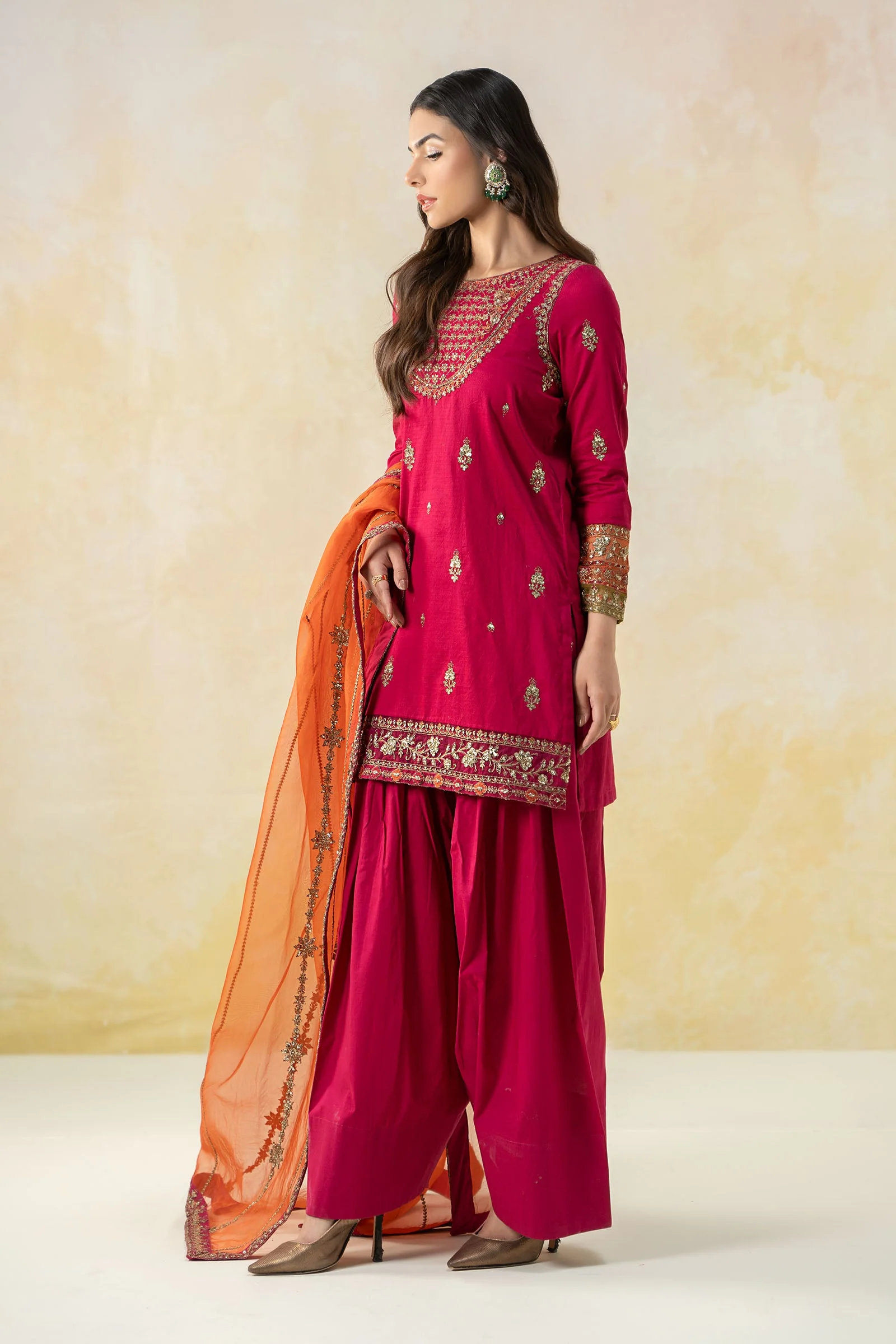 3 Piece Embroidered Dobby Lawn Suit - Image 9