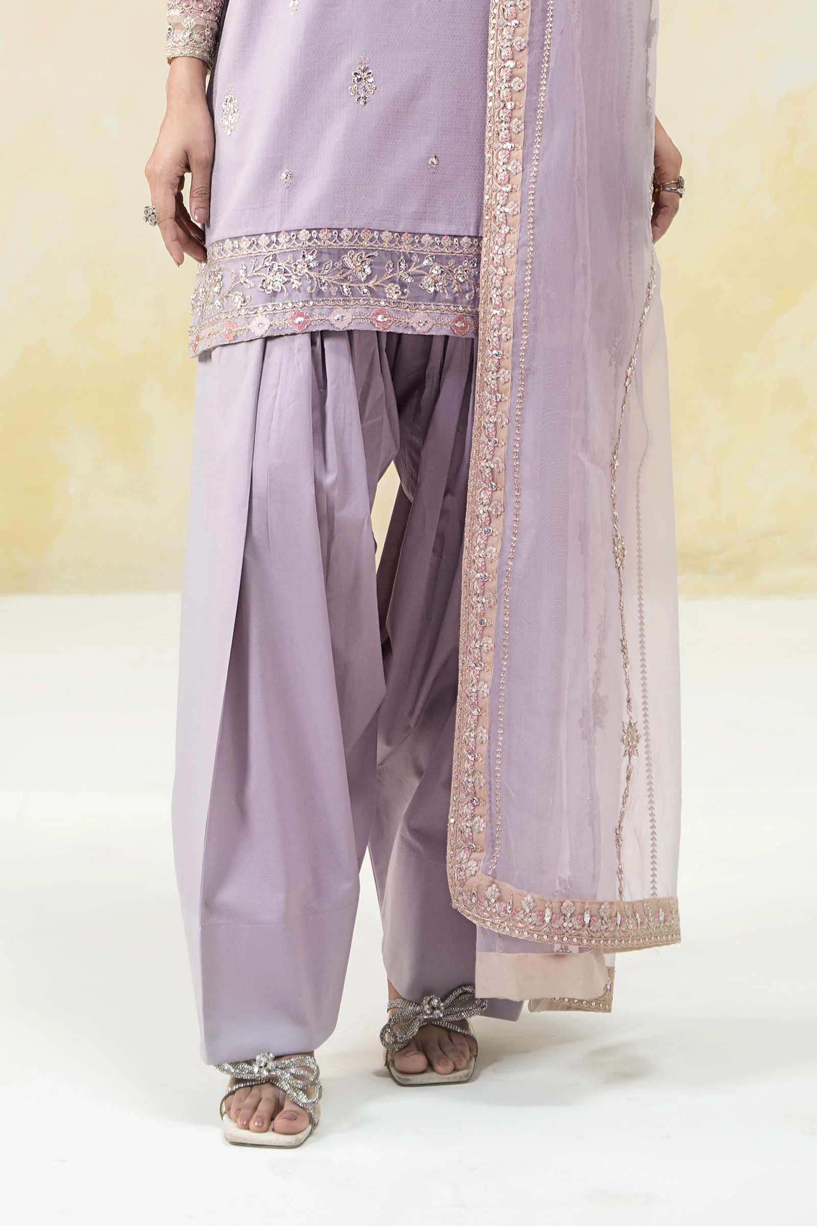 3 Piece Embroidered Dobby Lawn Suit - Image 5
