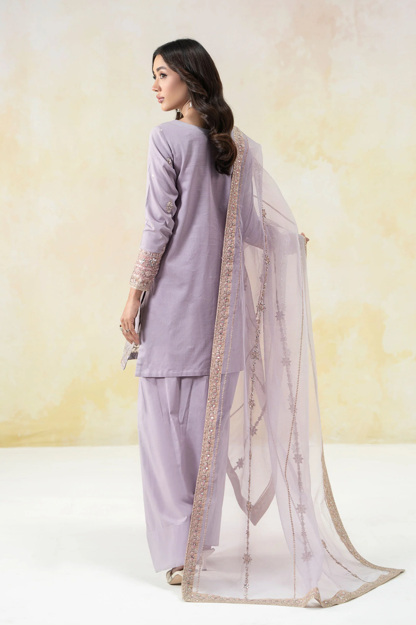 3 Piece Embroidered Dobby Lawn Suit - Image 6