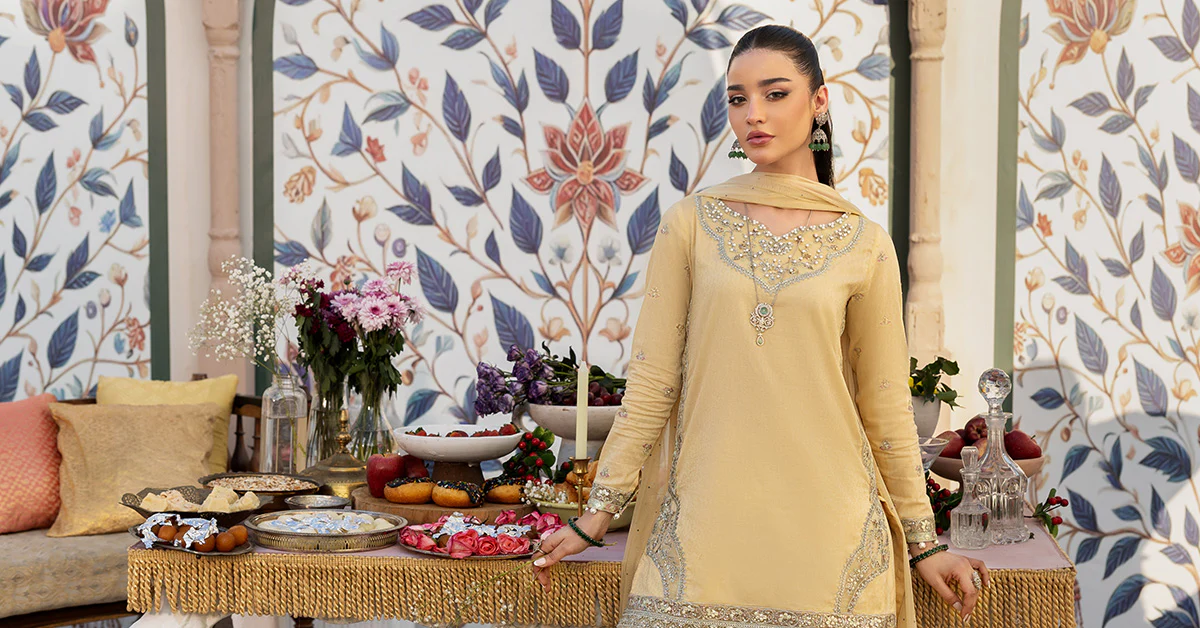 3 Piece Embroidered Dobby Lawn Suit - Image 10