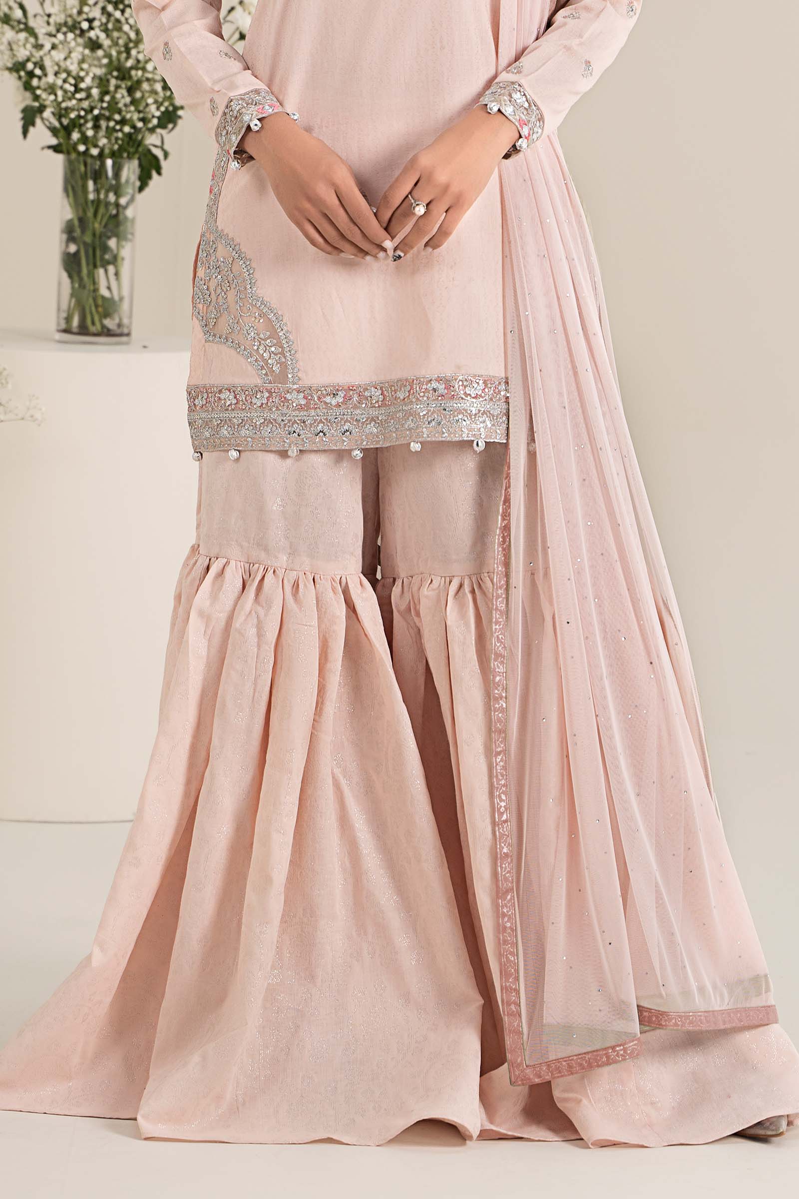 3 Piece Embroidered Dobby Lawn Suit - Image 5