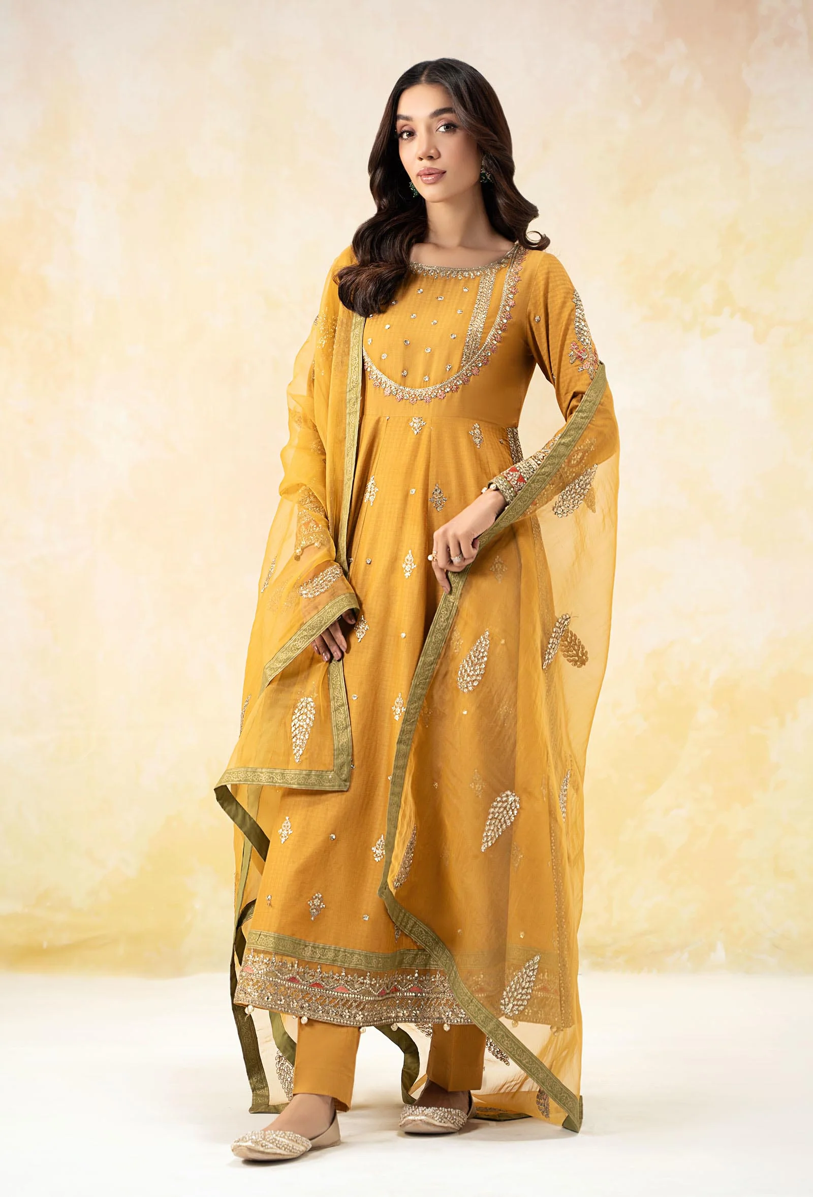 3 Piece Embroidered Doby Lawn Suit - Image 3