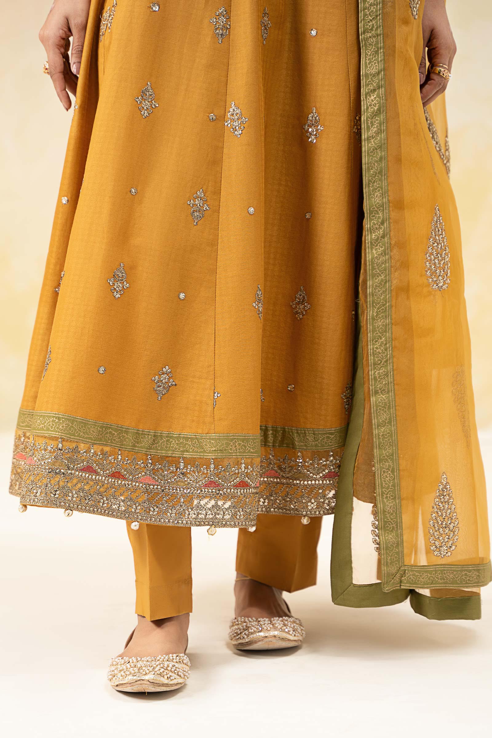 3 Piece Embroidered Doby Lawn Suit - Image 5