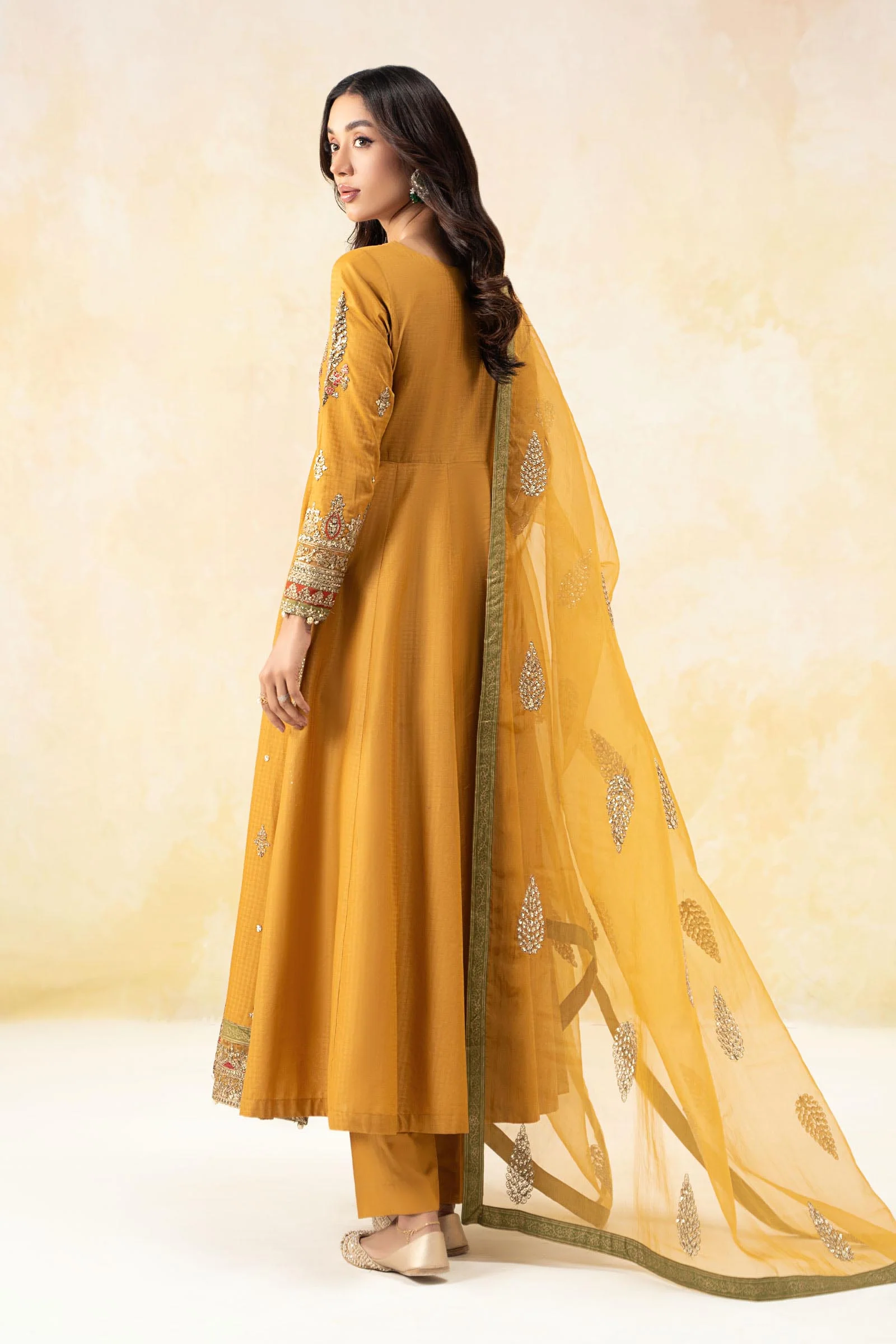 3 Piece Embroidered Doby Lawn Suit - Image 6