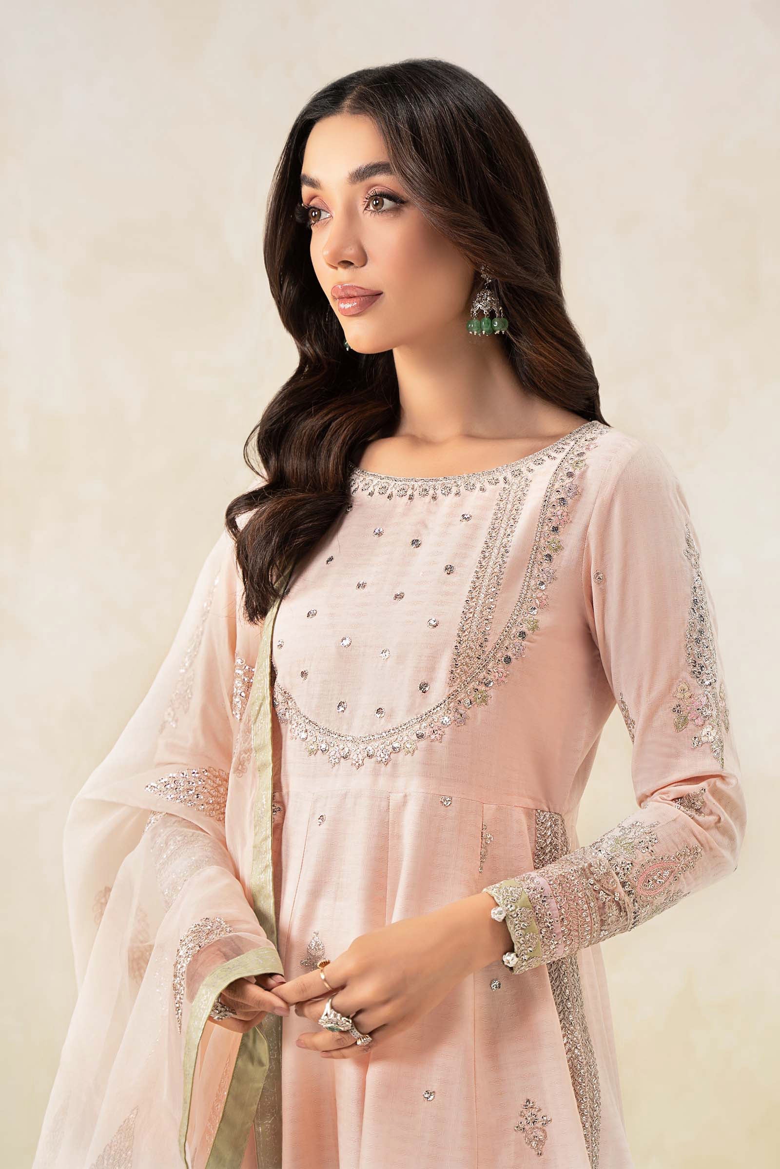 3 Piece Embroidered Doby Lawn Suit - Image 3