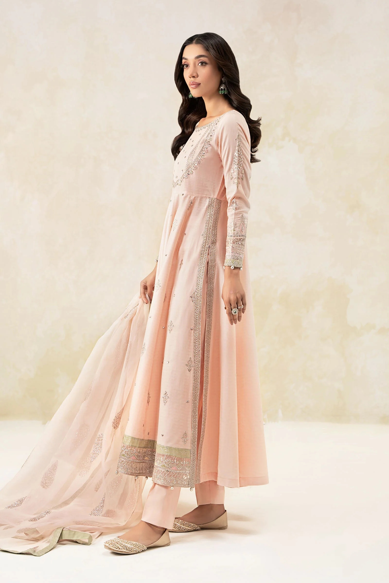 3 Piece Embroidered Doby Lawn Suit - Image 5
