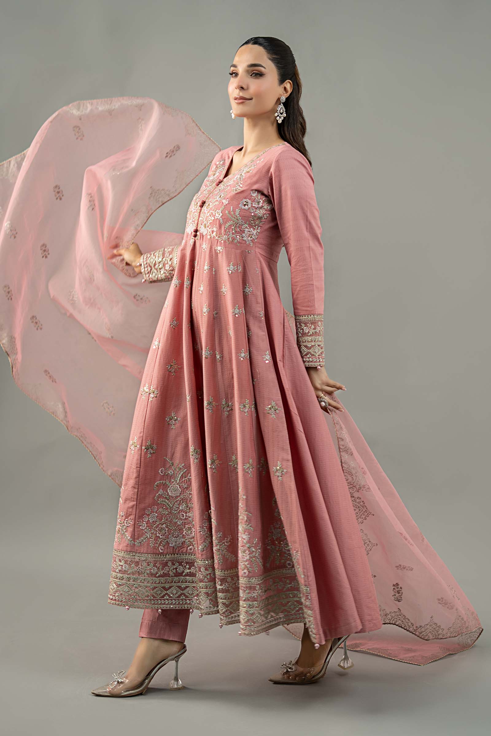 3 Piece Embroidered Dobby Lawn Suit - Image 6