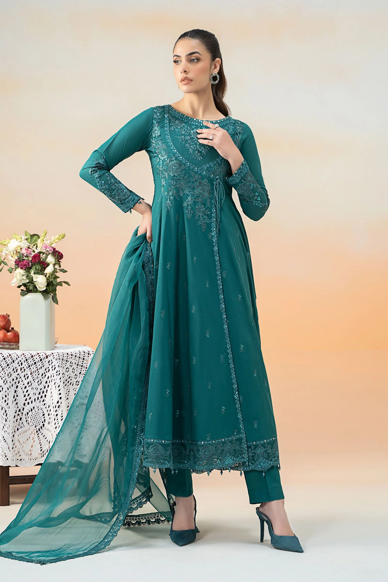 3 Piece Embroidered Lawn Suit