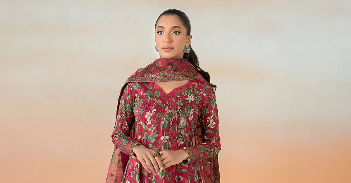 3 Piece Printed Lawn Suit - Image 8