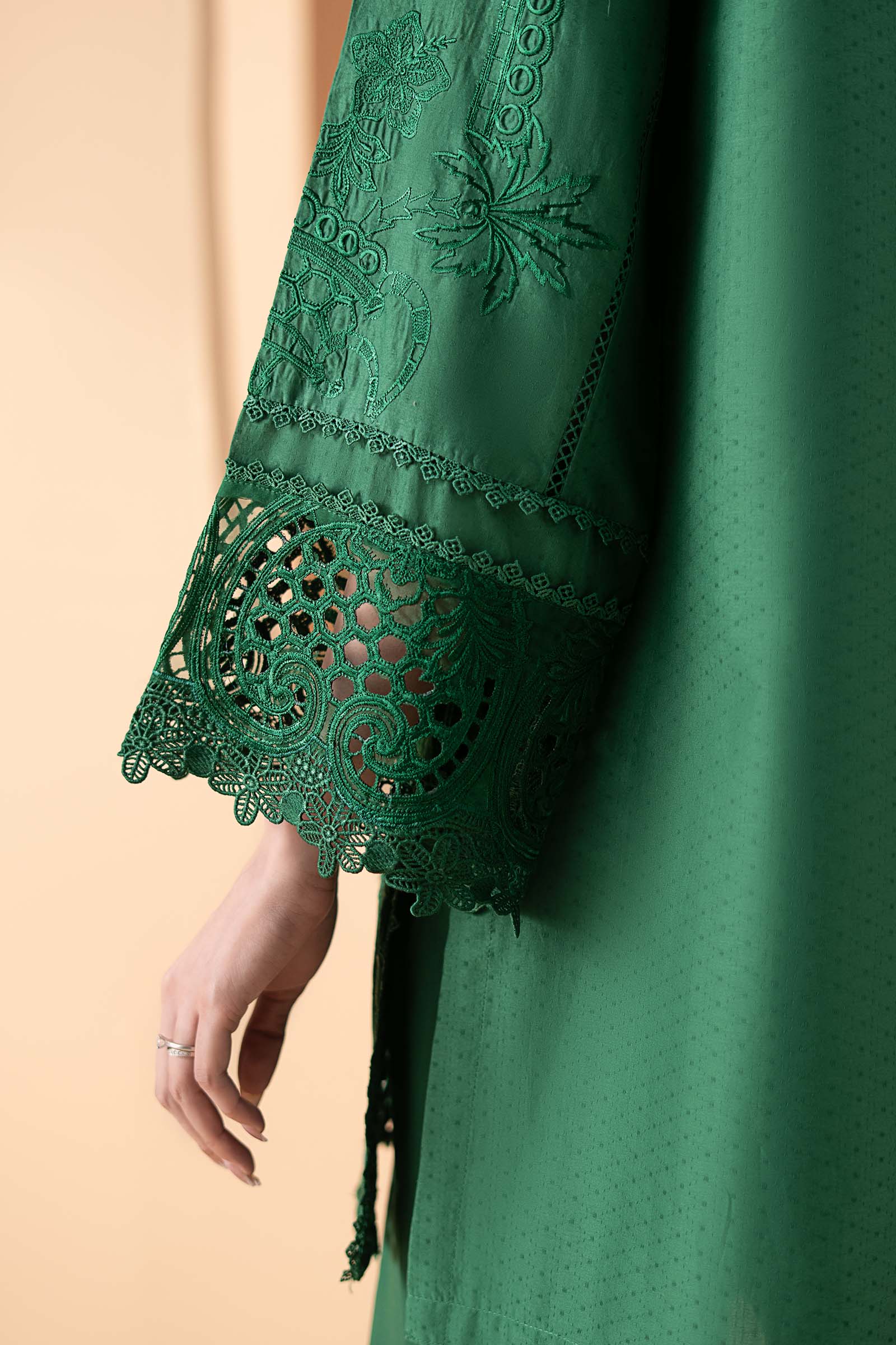 3 Piece Embroidered Dobby Lawn Suit - Image 4