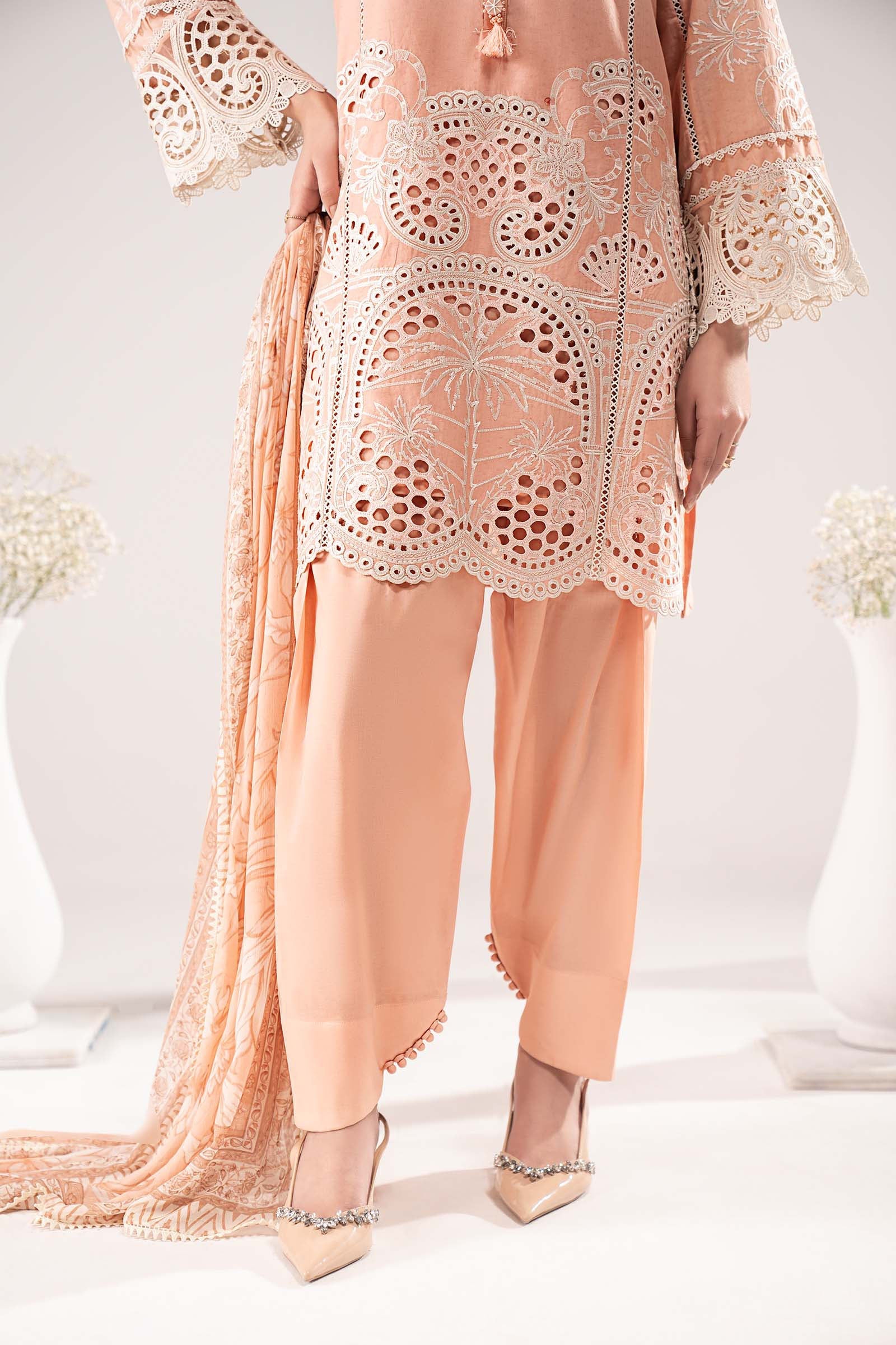 3 Piece Embroidered Dobby Lawn Suit - Image 5