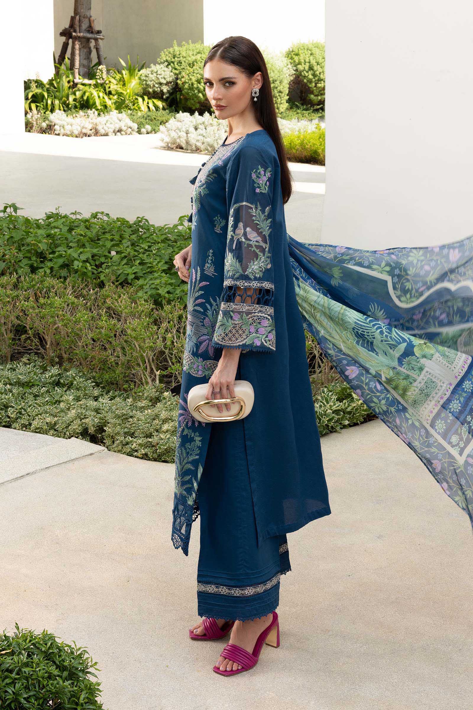 3 Piece Embroidered Lawn Suit - Image 7