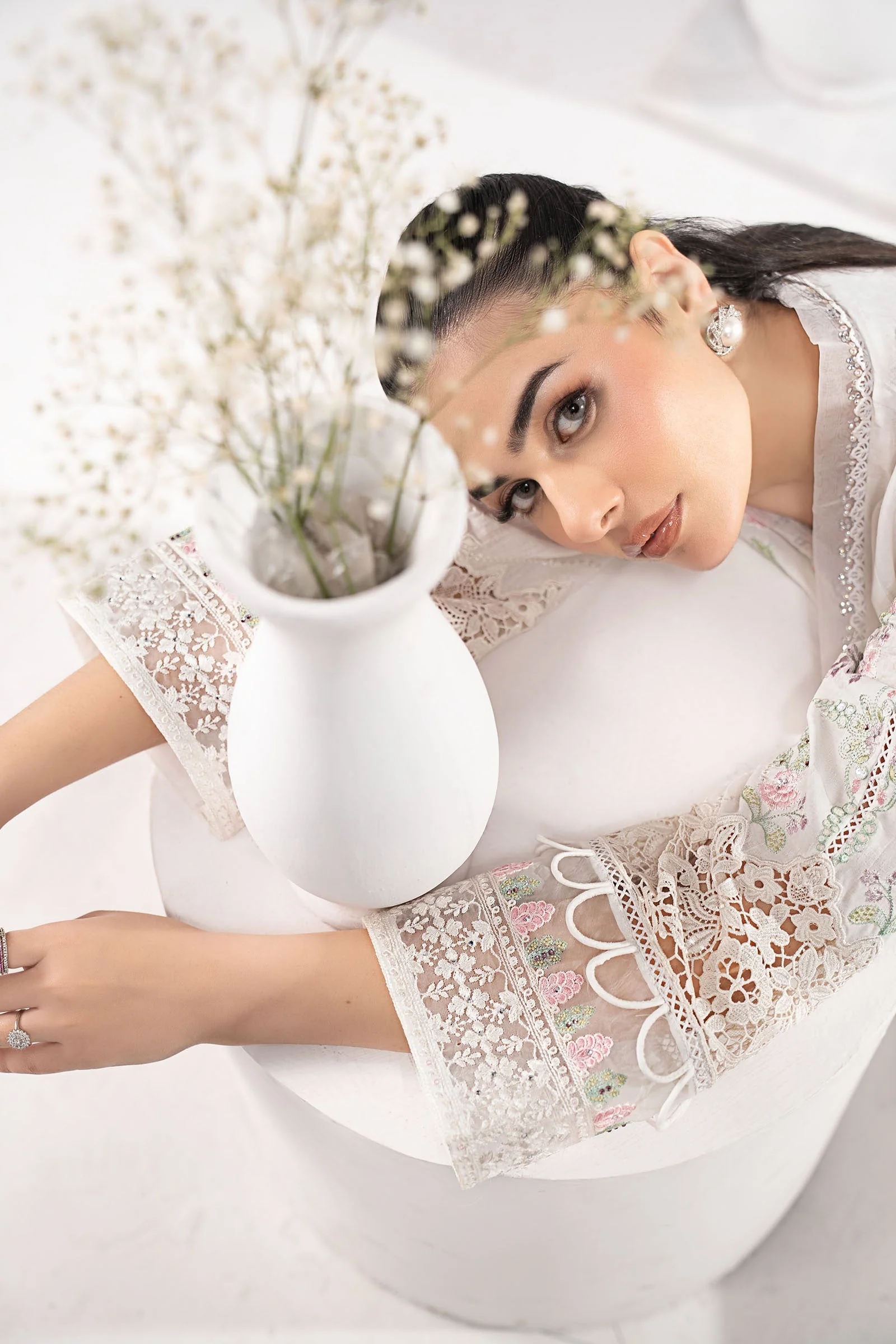 3 Piece Embroidered Dobby Lawn Suit - Image 5