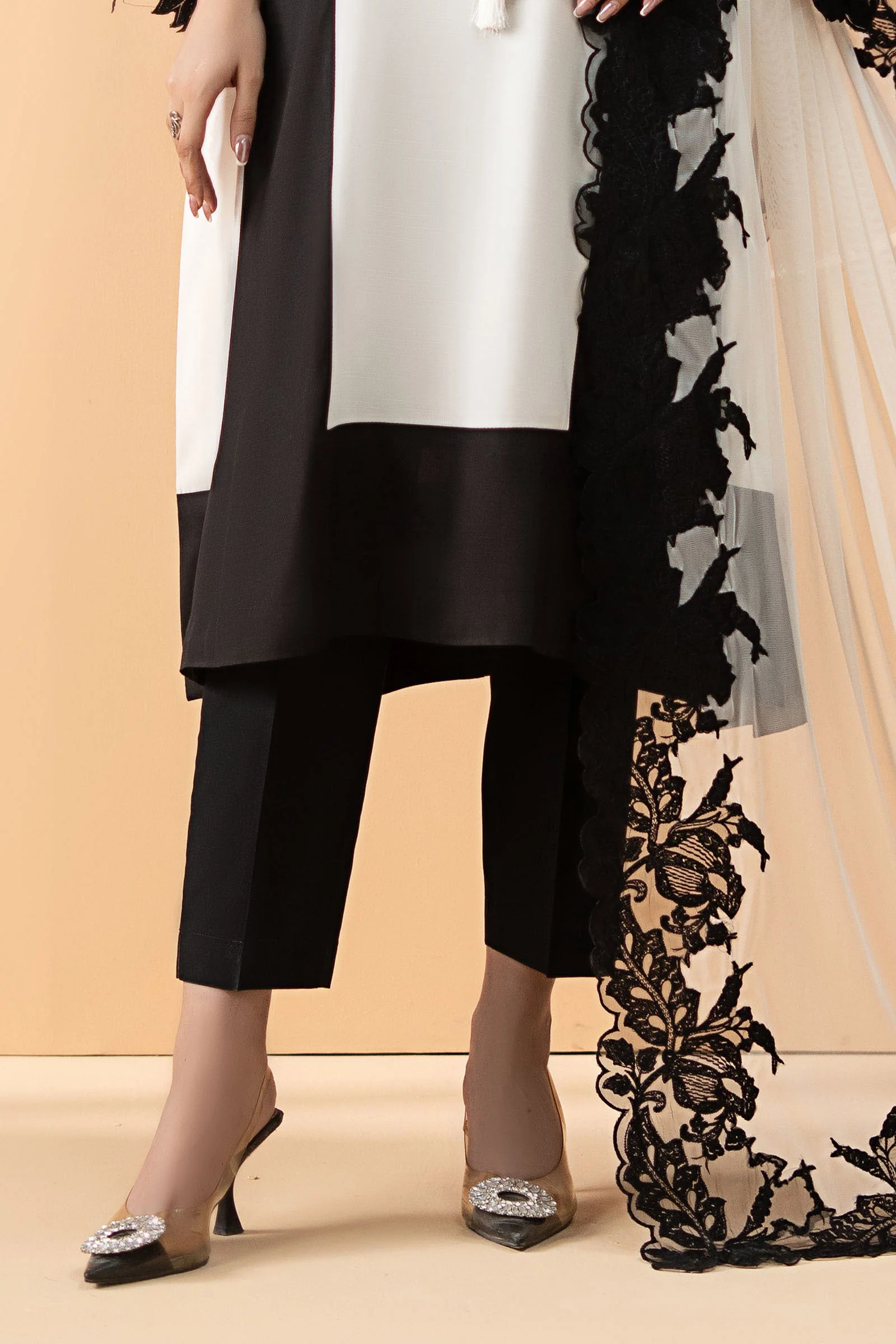 3 Piece Dyed Raw Silk Suit - Image 5
