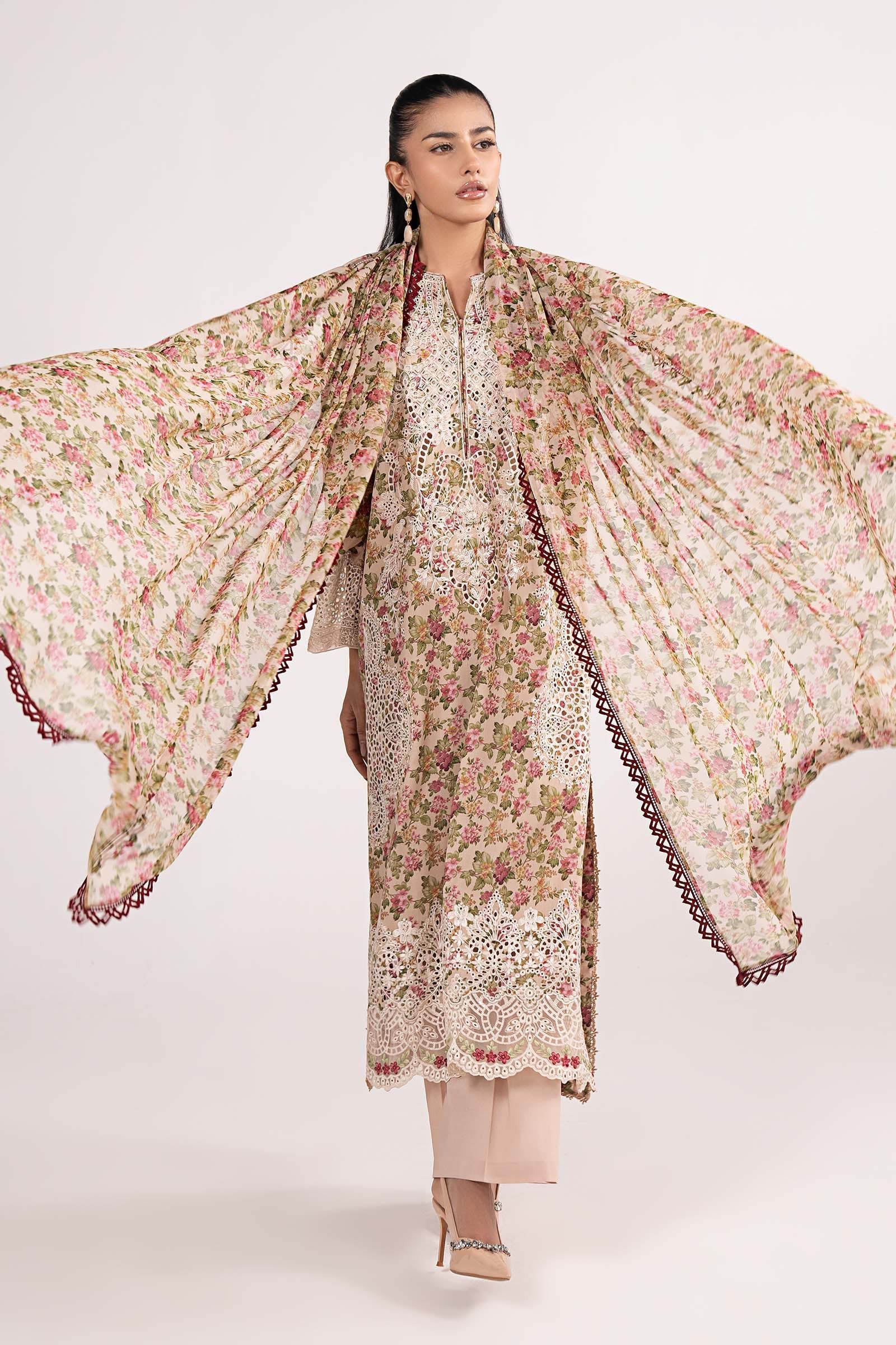 3 Piece Embroidered Lawn Suit - Image 8