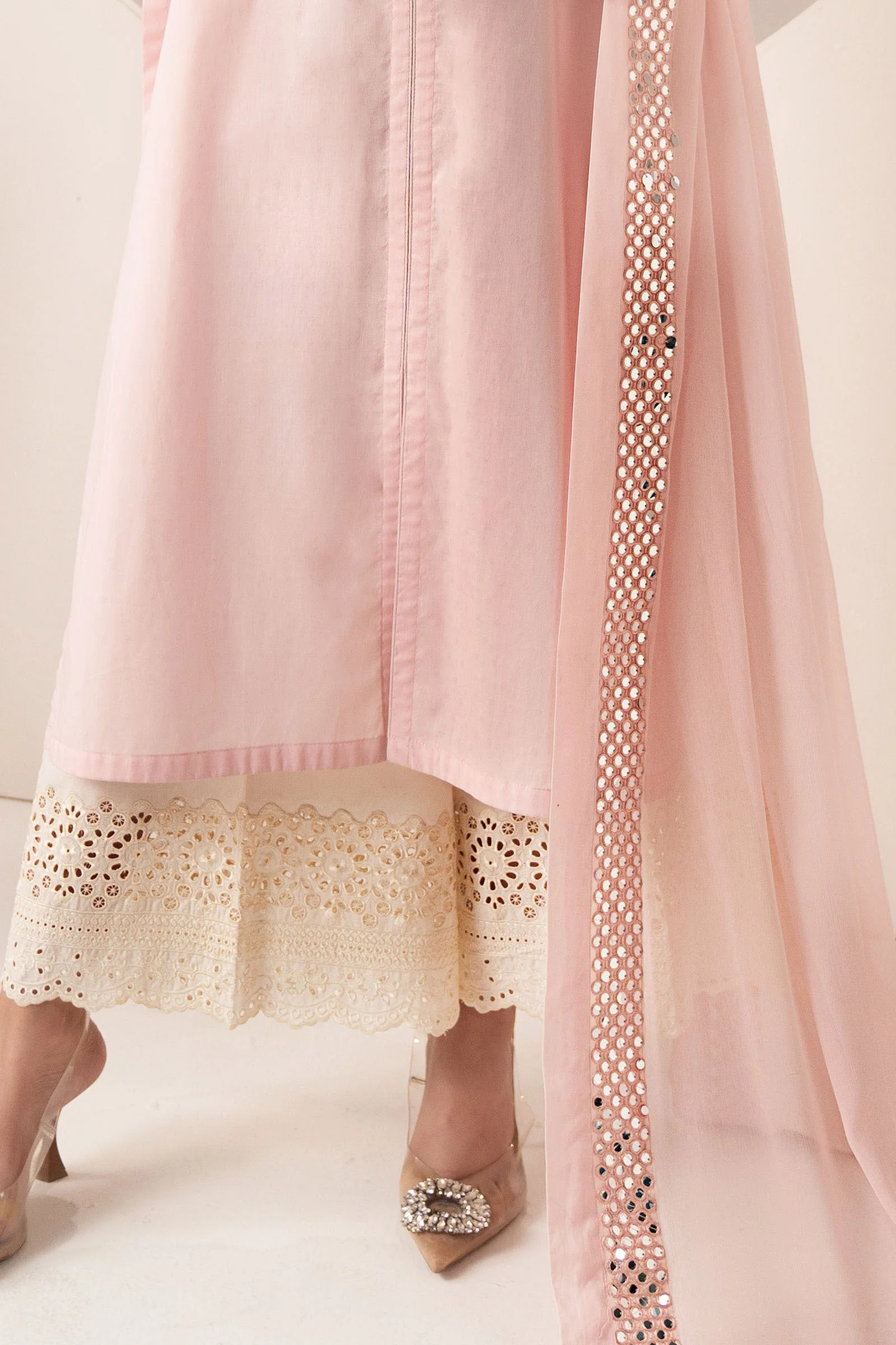 3 Piece Embroidered Dobby Lawn Suit - Image 5