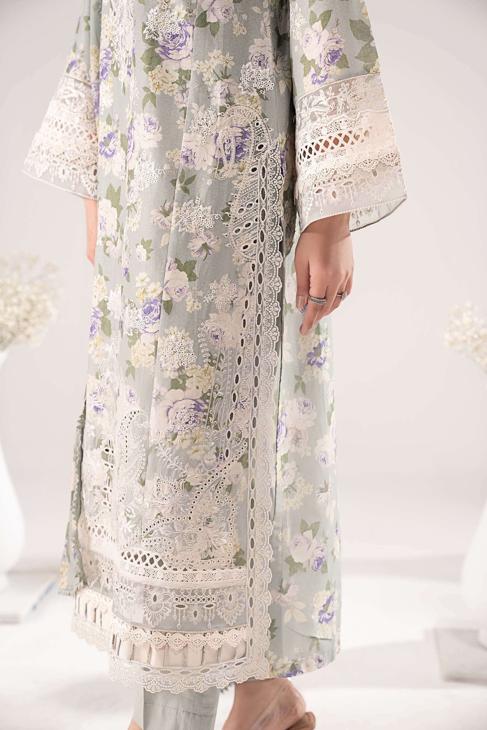 3 Piece Embroidered Dobby Lawn Suit - Image 6