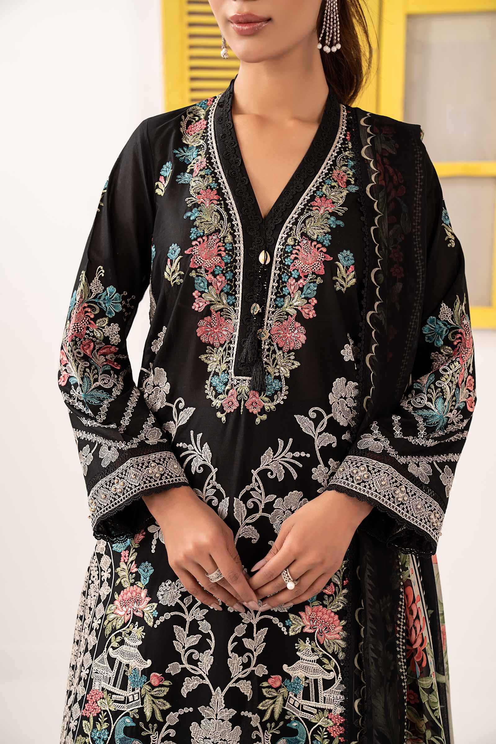3 Piece Embroidered Lawn Suit - Image 3