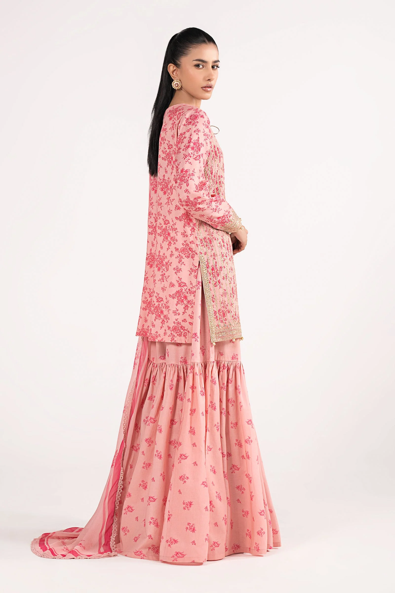 3 Piece Embroidered Lawn Suit - Image 14