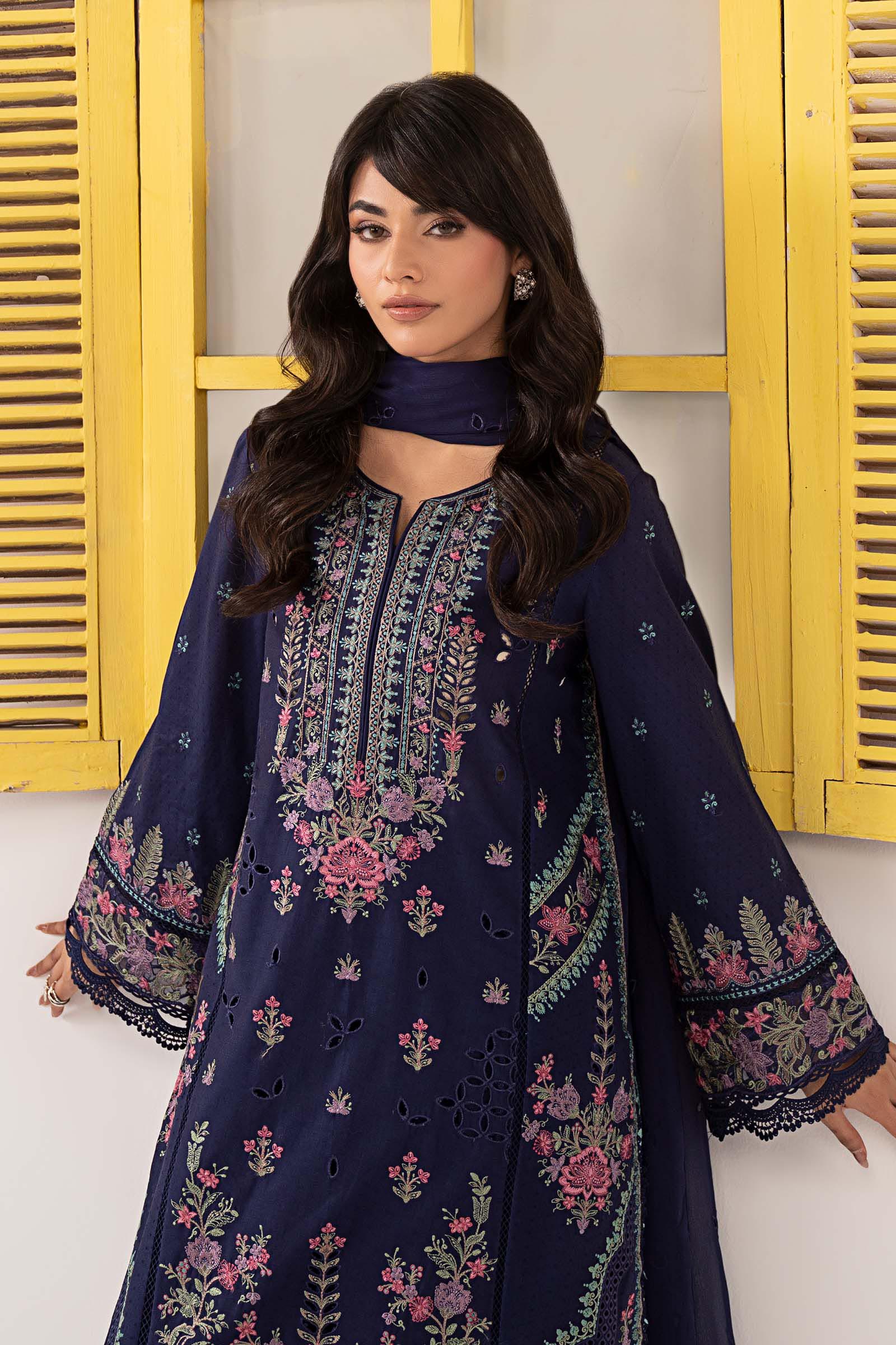 3 Piece Embroidered Dobby Lawn Suit - Image 3