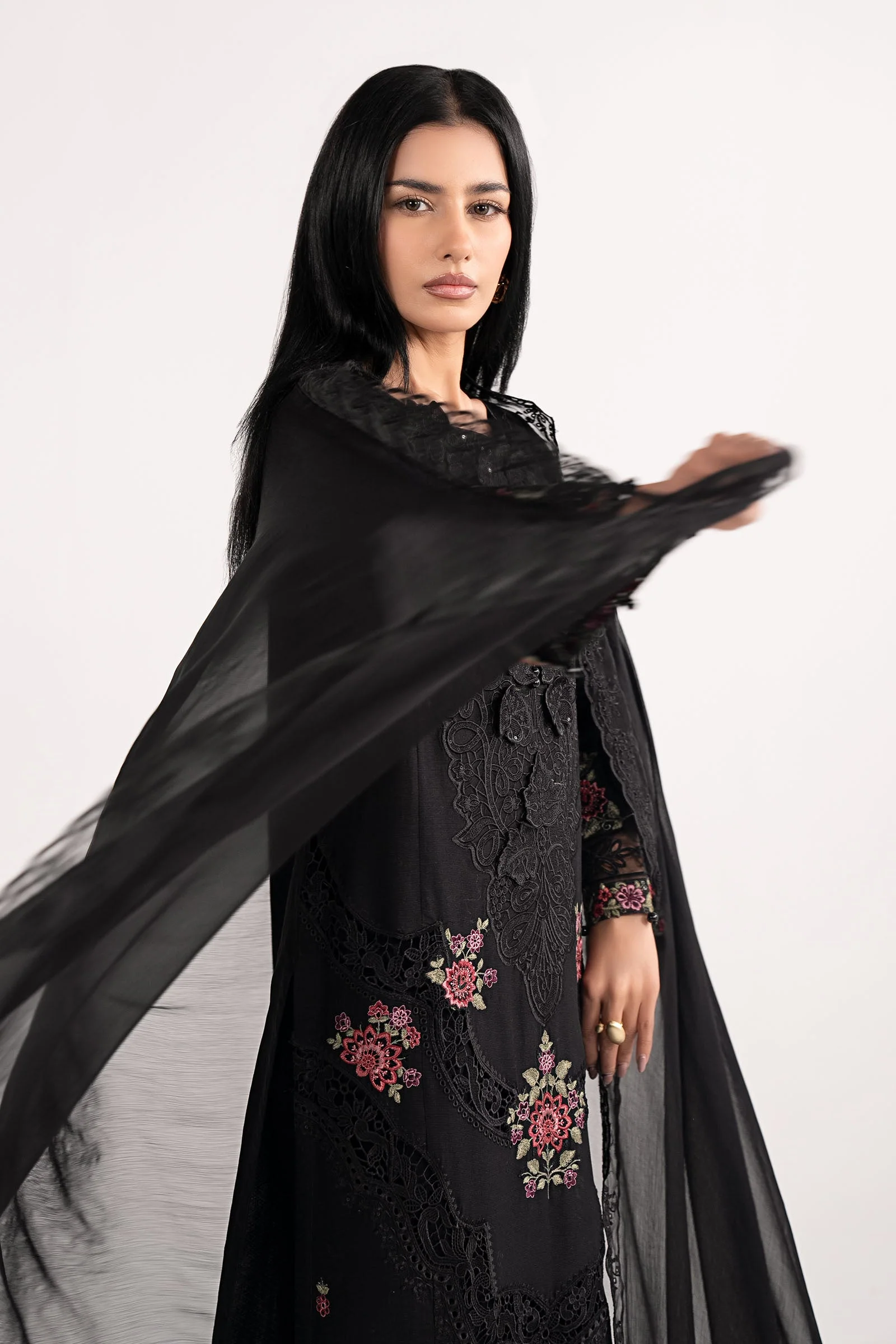 3 Piece Embroidered Dobby Lawn Suit - Image 2