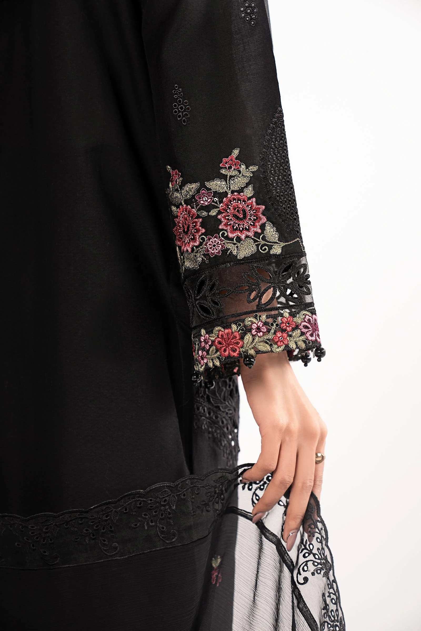 3 Piece Embroidered Dobby Lawn Suit - Image 7