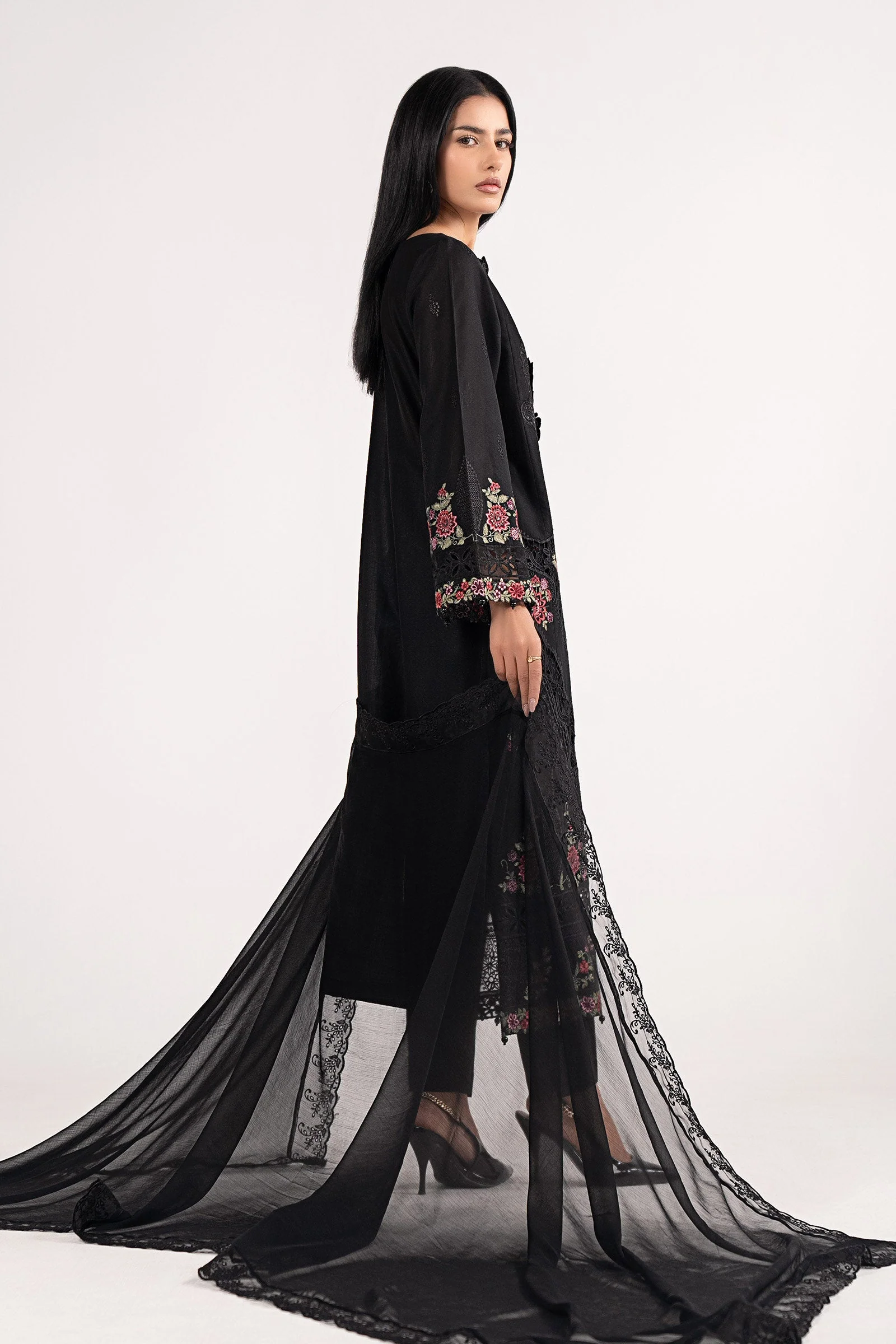 3 Piece Embroidered Dobby Lawn Suit - Image 8