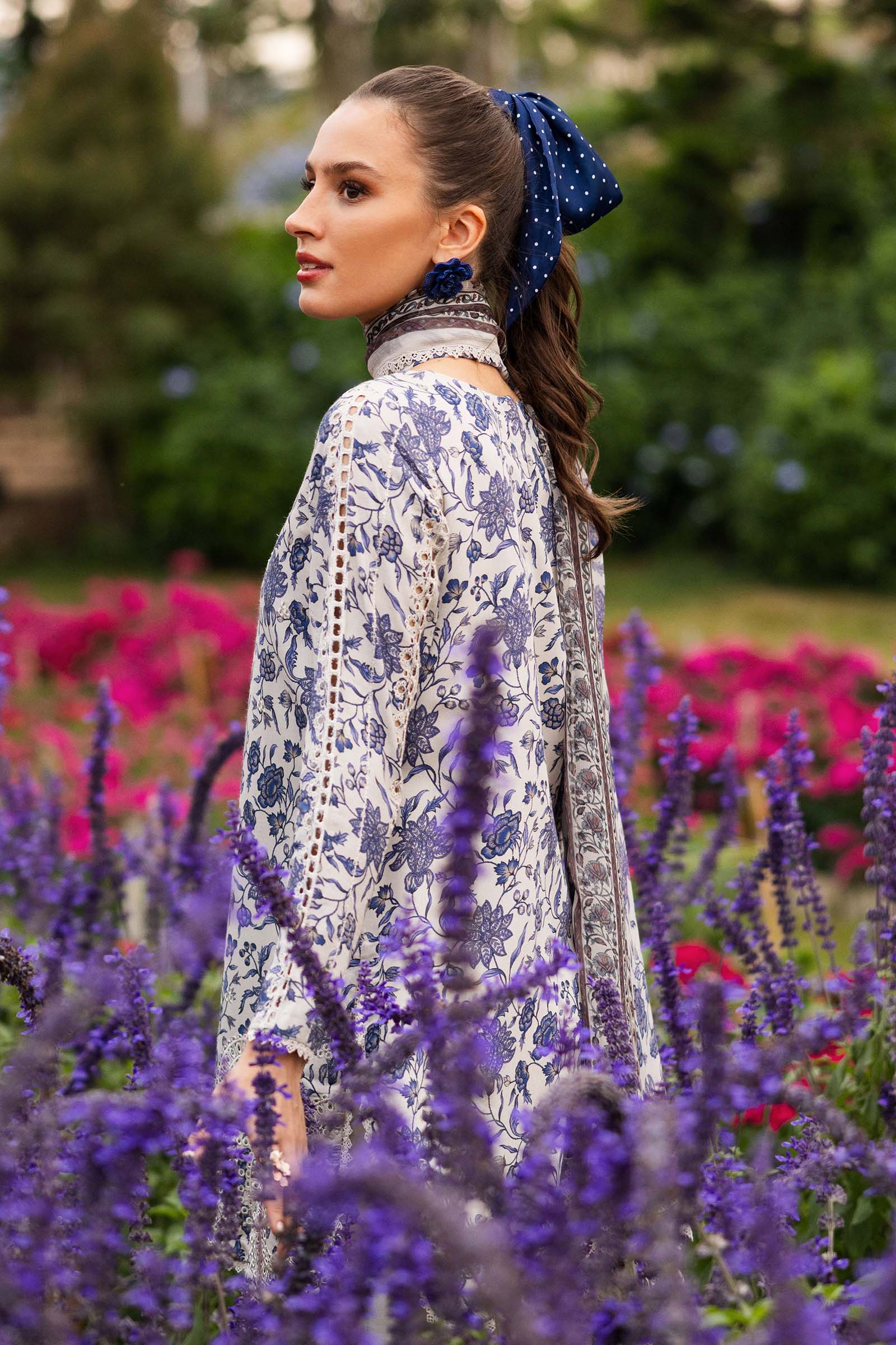 3 Piece Embroidered Raw Silk Suit - Image 4