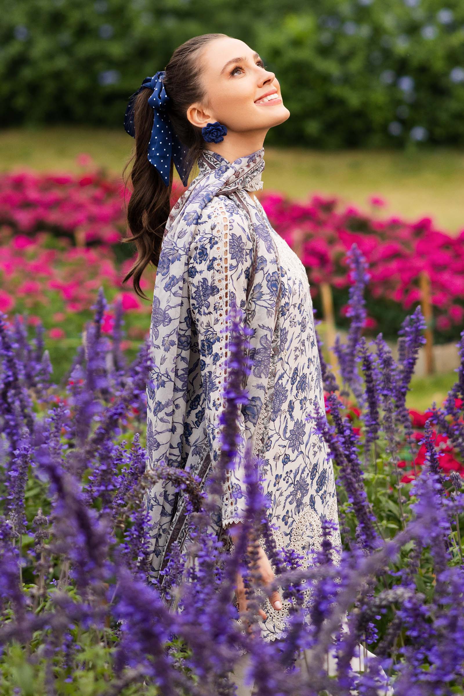 3 Piece Embroidered Raw Silk Suit - Image 5