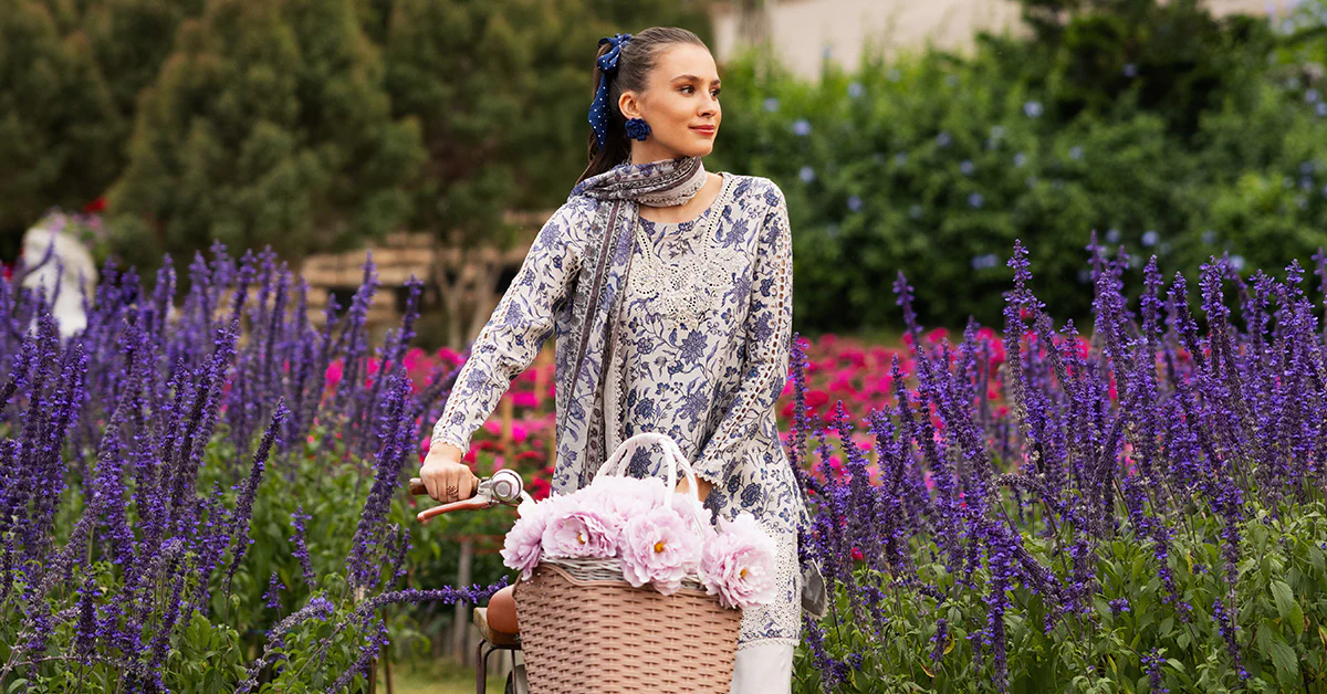 3 Piece Embroidered Raw Silk Suit - Image 9
