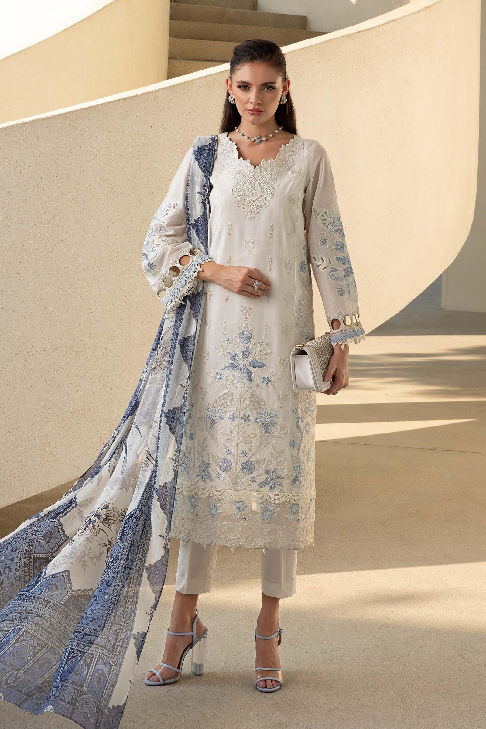 3 Piece Embroidered Lawn Suit - Image 3