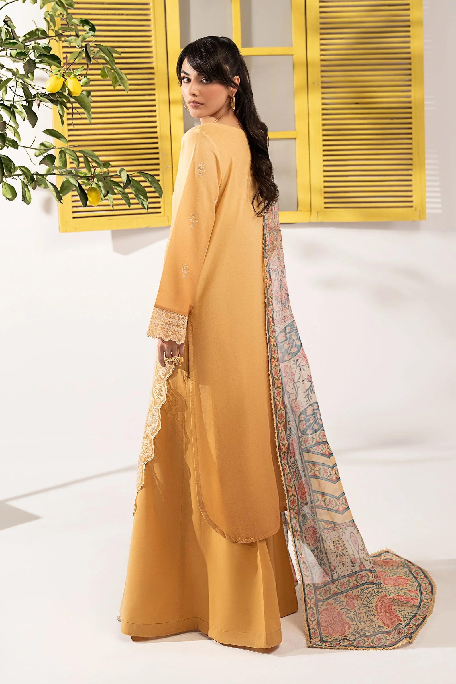3 Piece Embroidered Dobby Lawn Suit - Image 7