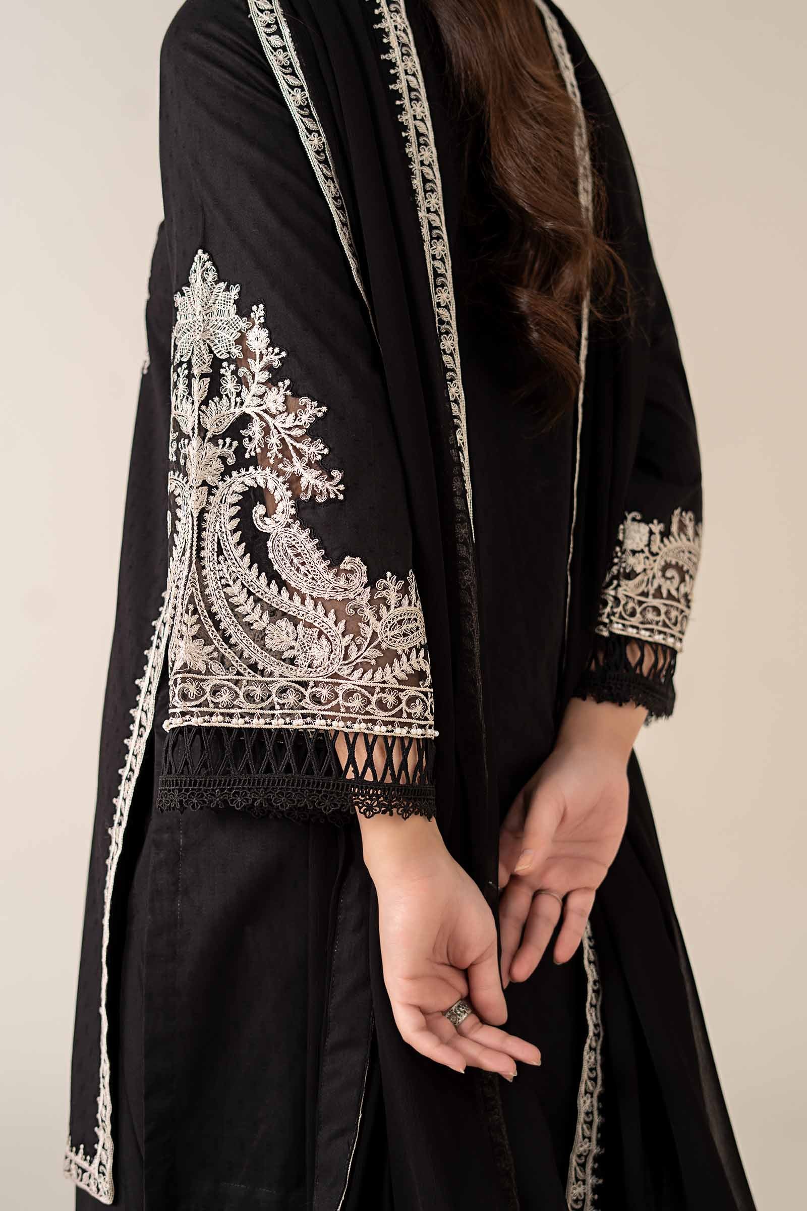 3 Piece Embroidered Dobby Suit - Image 5