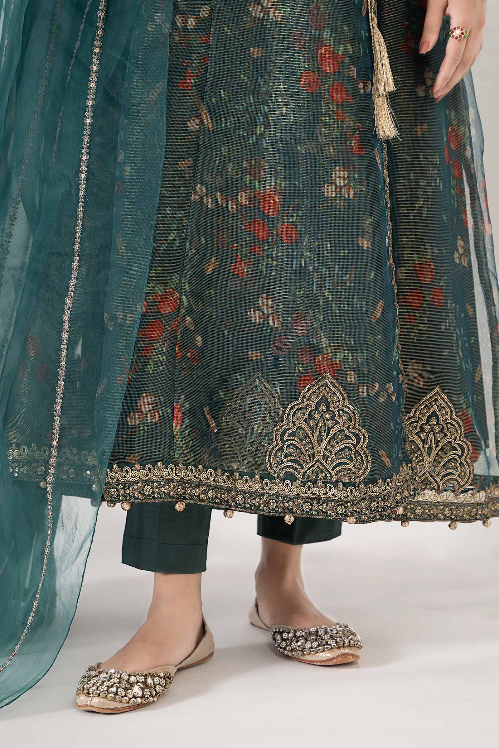 3 Piece Printed Polyester Cotton Suit - Image 3