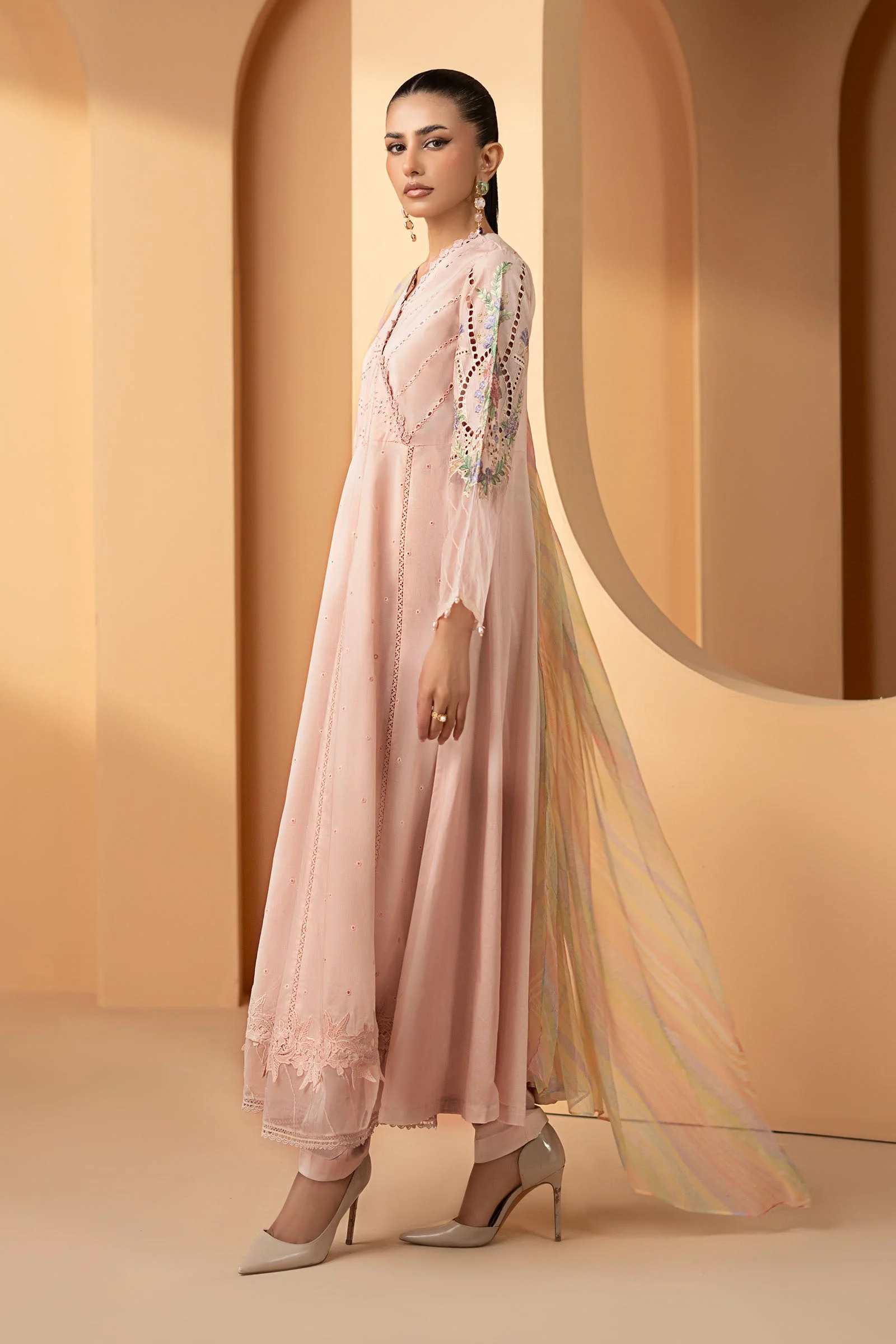 3 Piece Embroidered Dobby Lawn Suit - Image 6