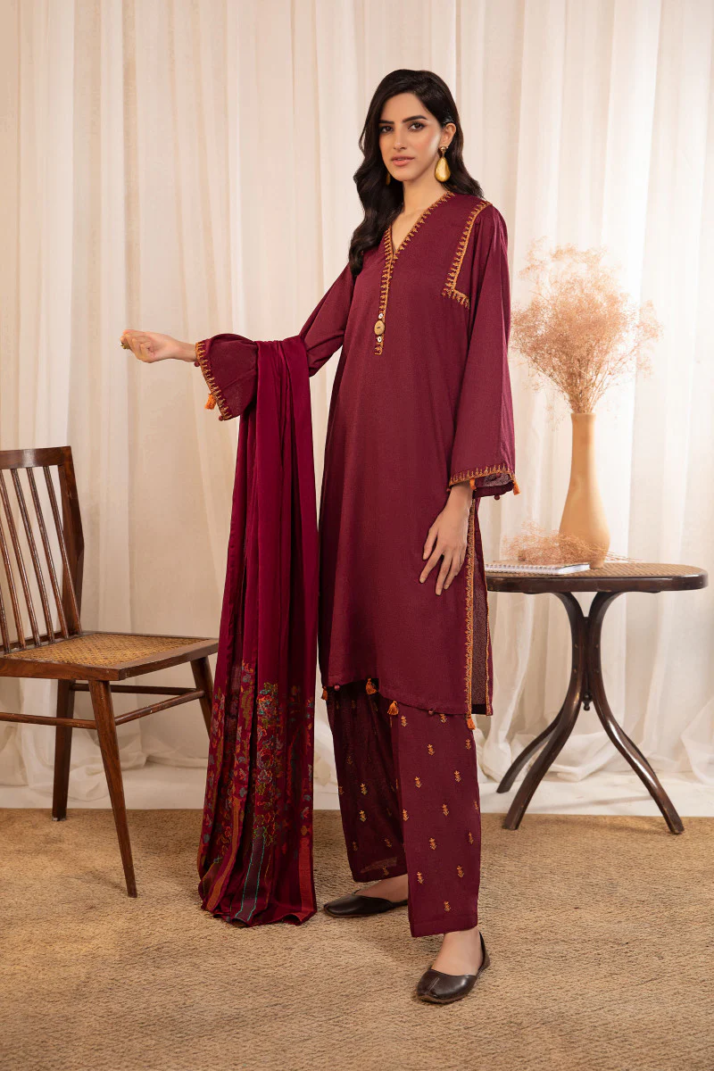 Suit Burgundy DW-W22-03 - Image 3