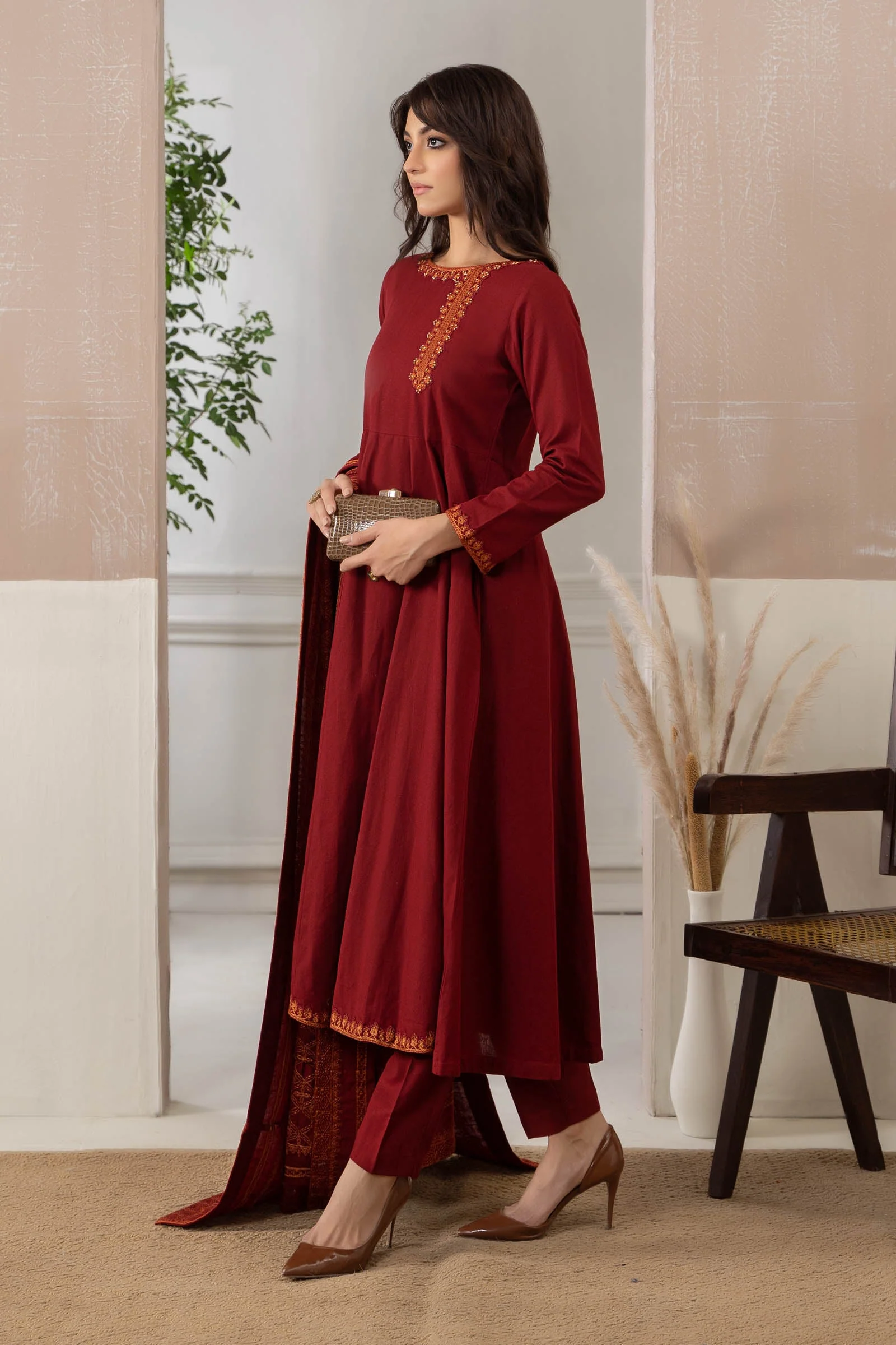 Suit Maroon DW-W23-29 - Image 7