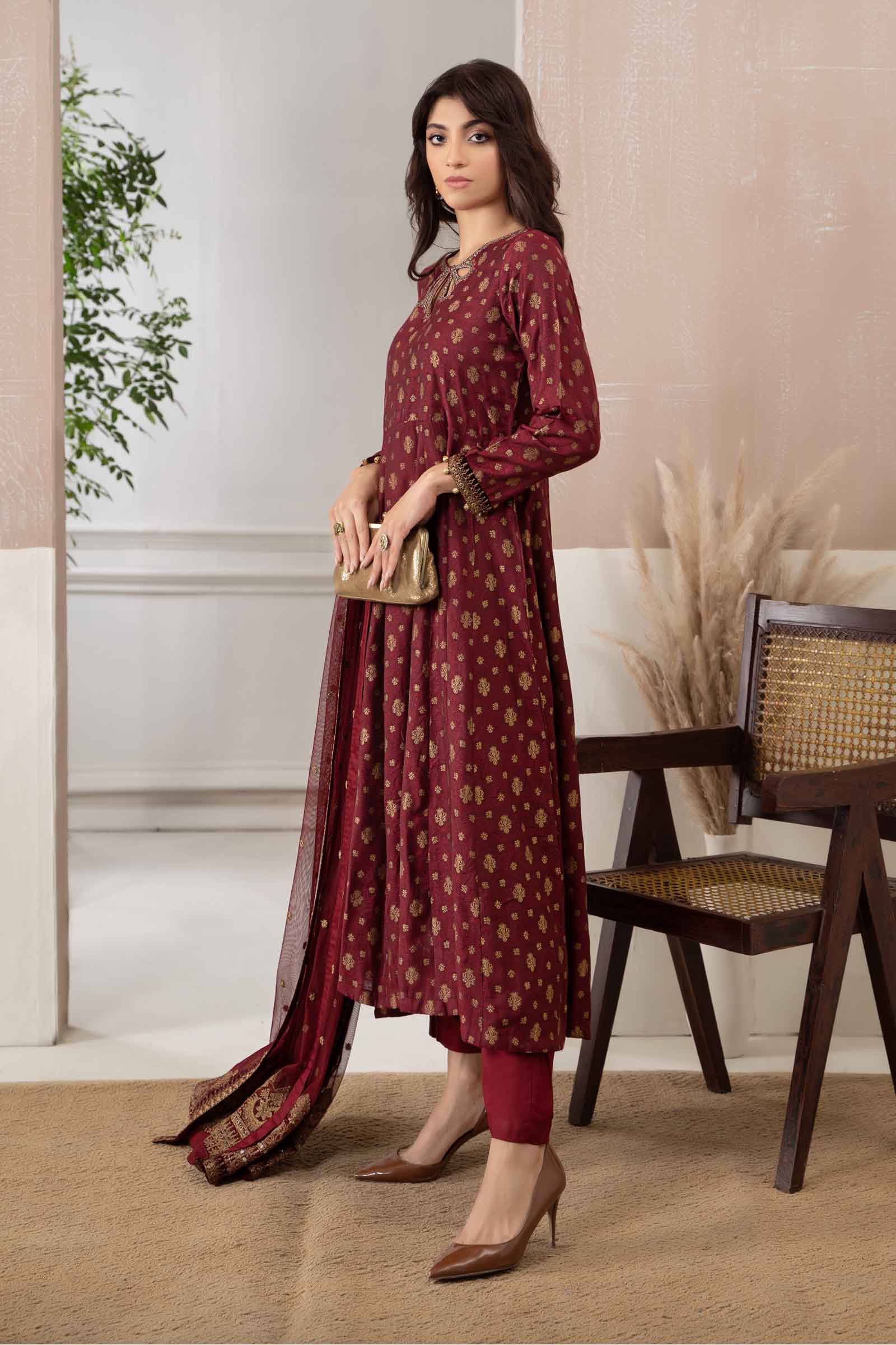 Suit Maroon DW-W23-37 - Image 4