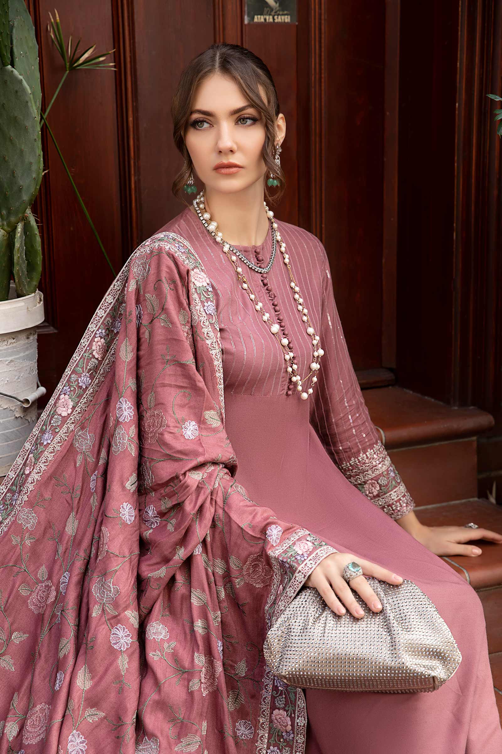 Suit Tea Pink DW-W23-74 - Image 4